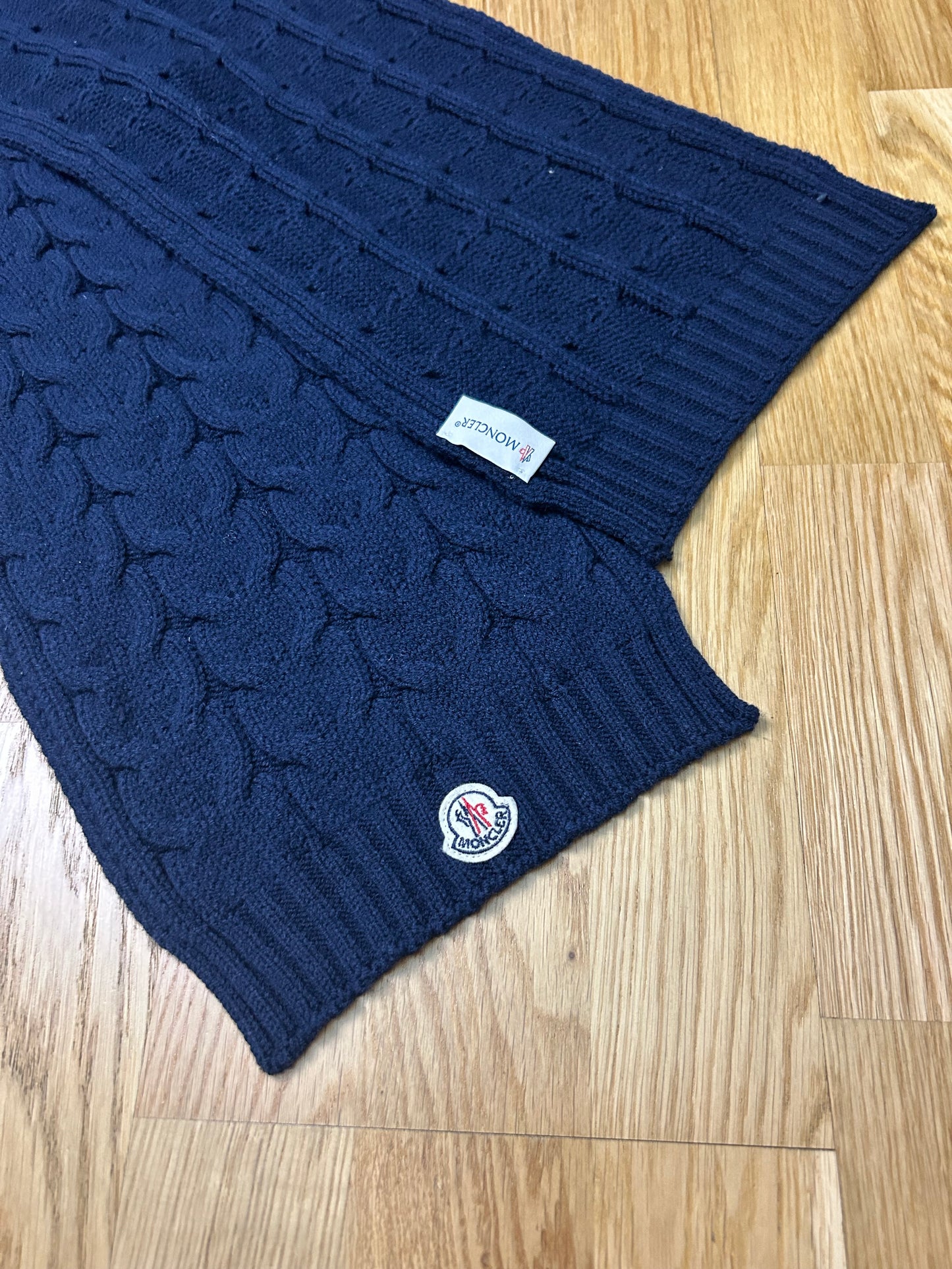 MONCLER SCARF NAVY BLUE