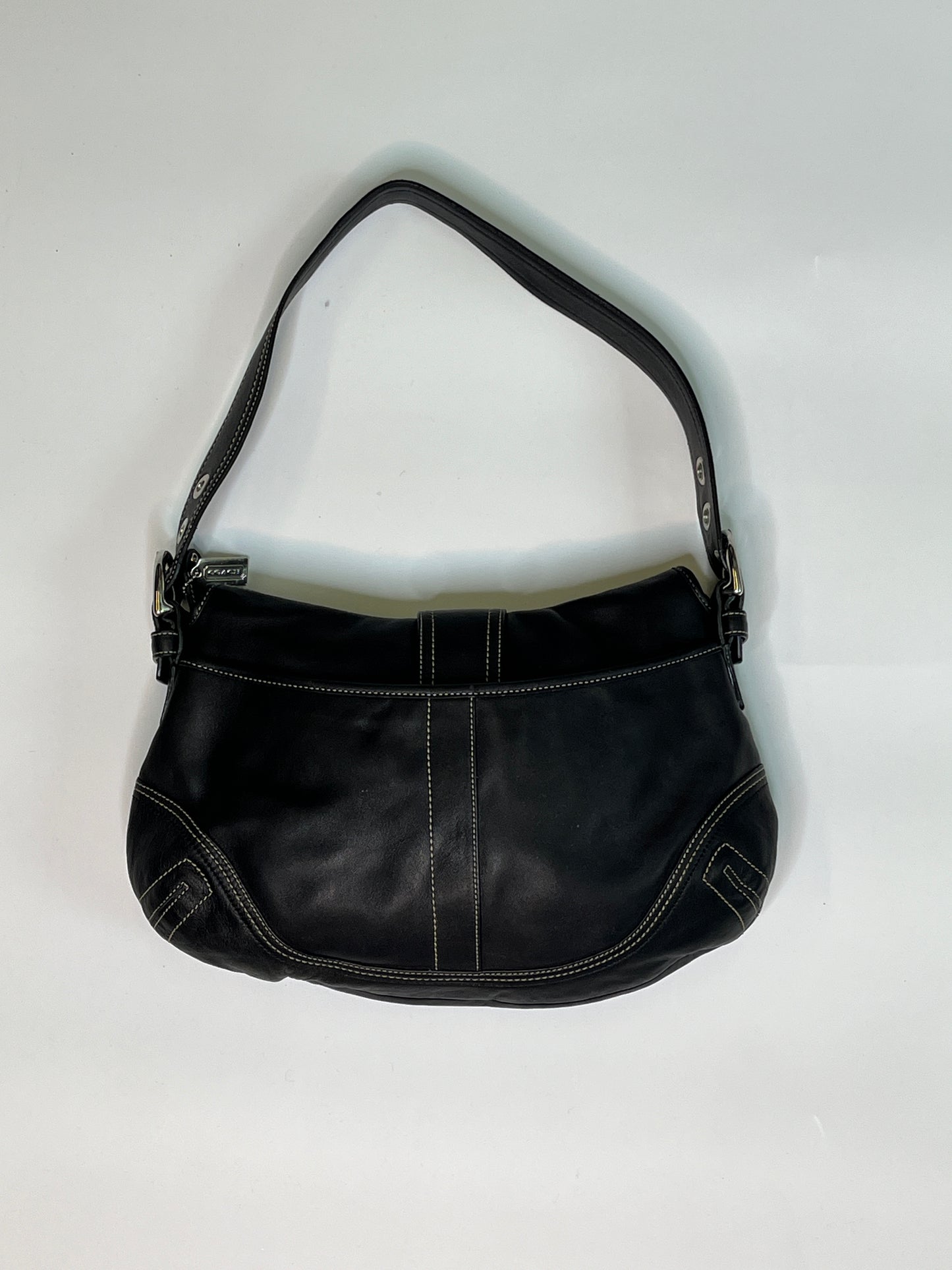COACH BLACK PURSE REAL LEATHER