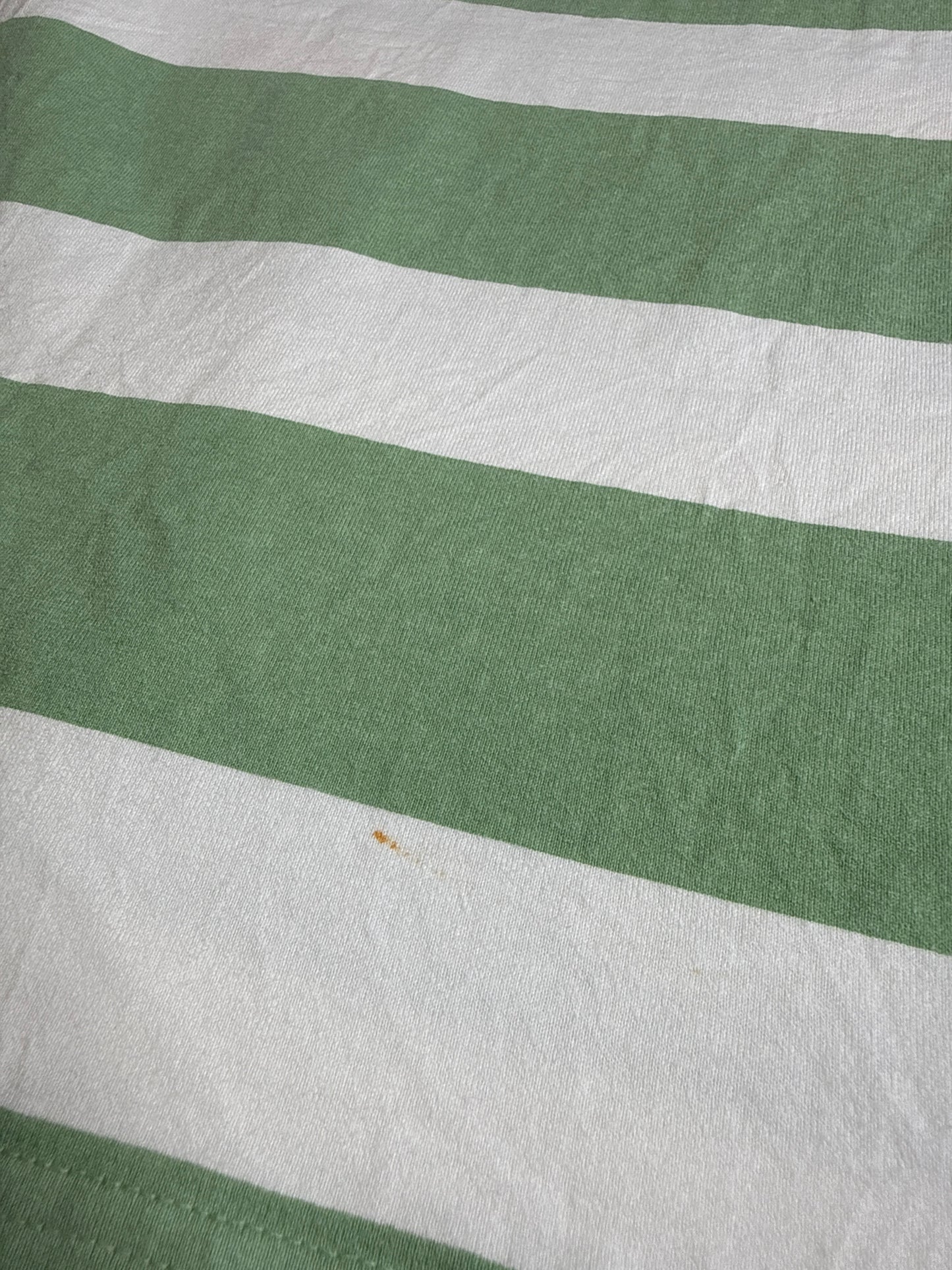 SUPREME STRIPED TEE – GREEN WHITE (L)