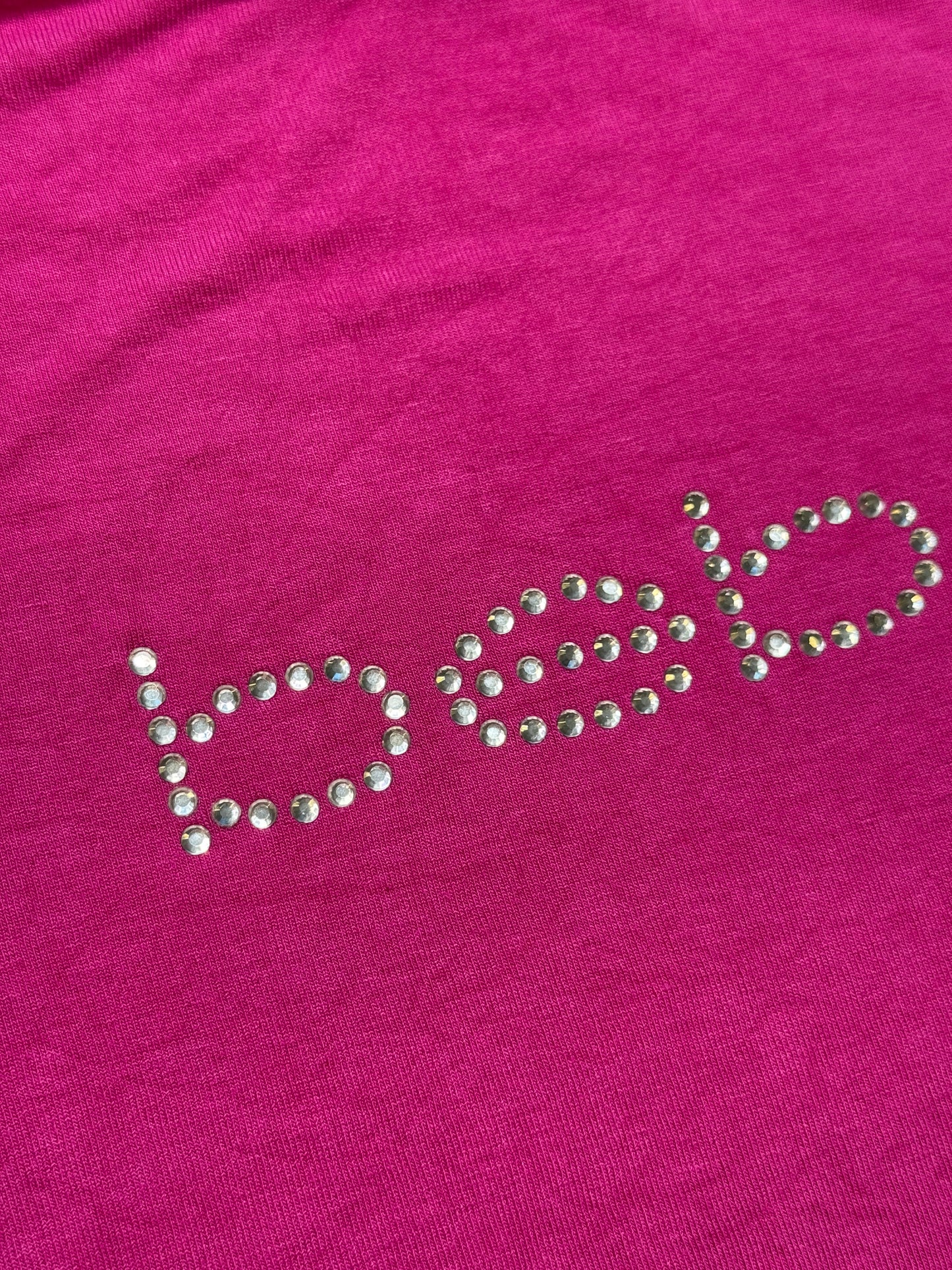 VINTAGE BEBE TOP IN PINK (M)