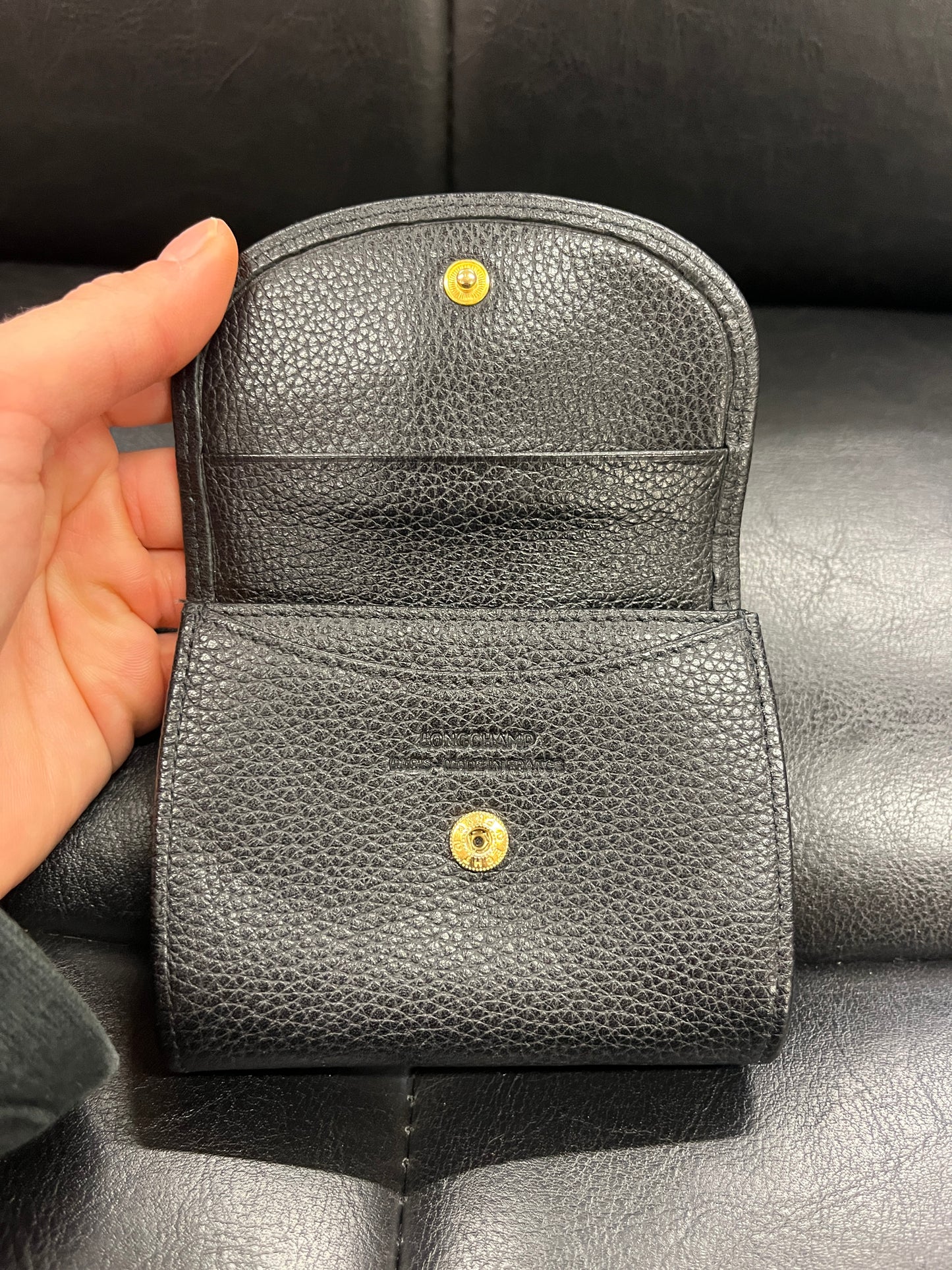 VINTAGE LONGCHAMP WALLET REAL LEATHER
