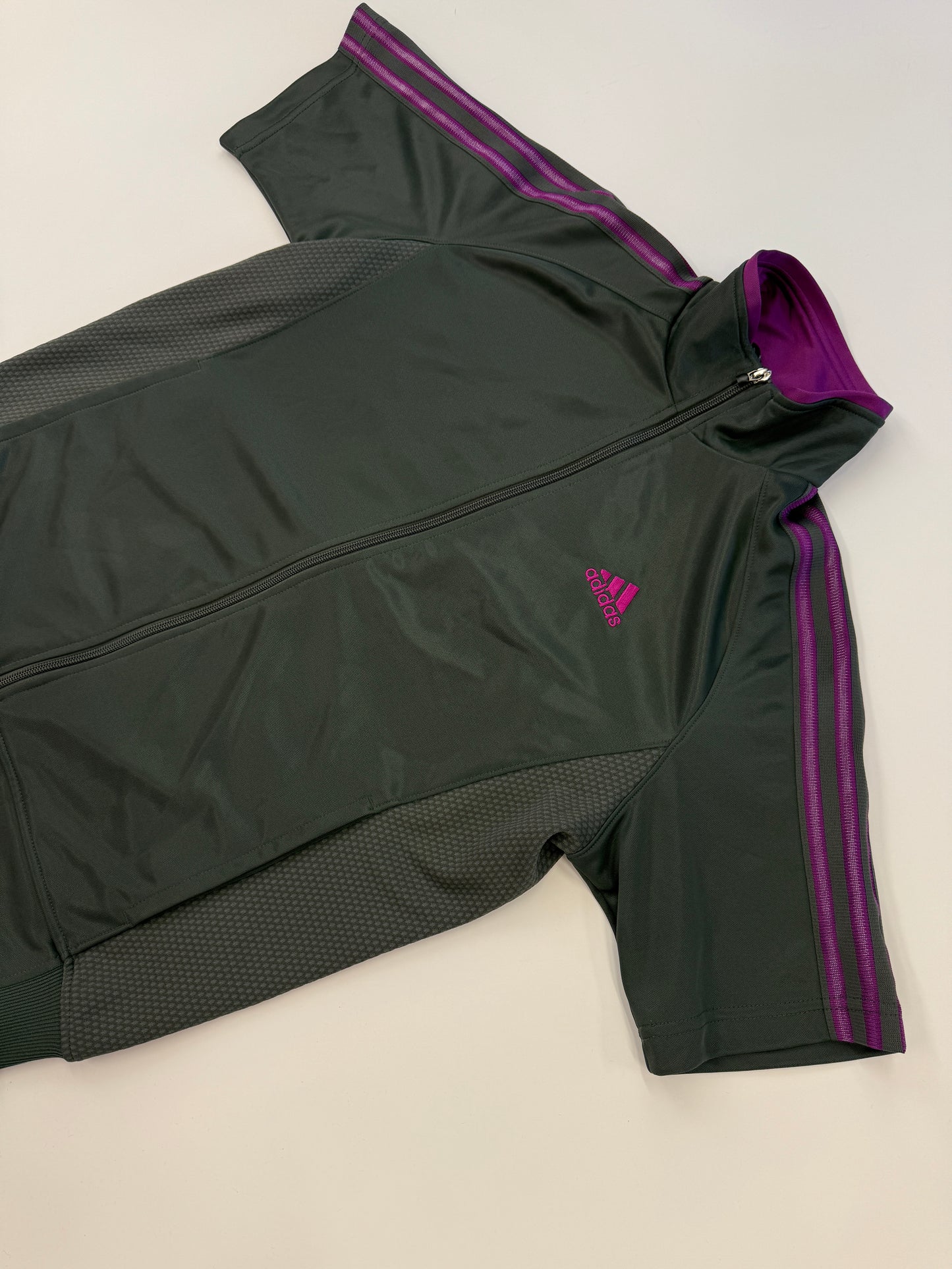 ADIDAS SHORTSLEEVE ZIPPER 2000s (M)