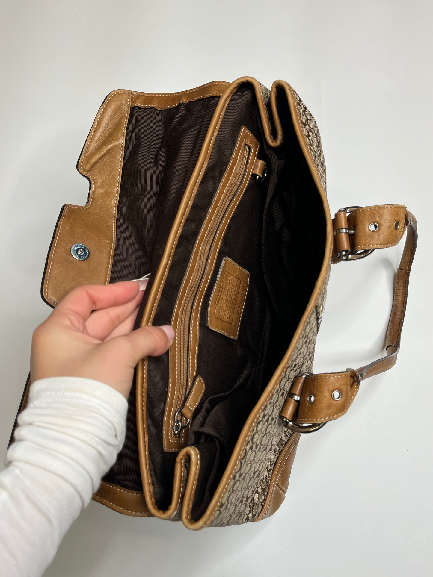 COACH MONOGRAM PURSE LEATHER