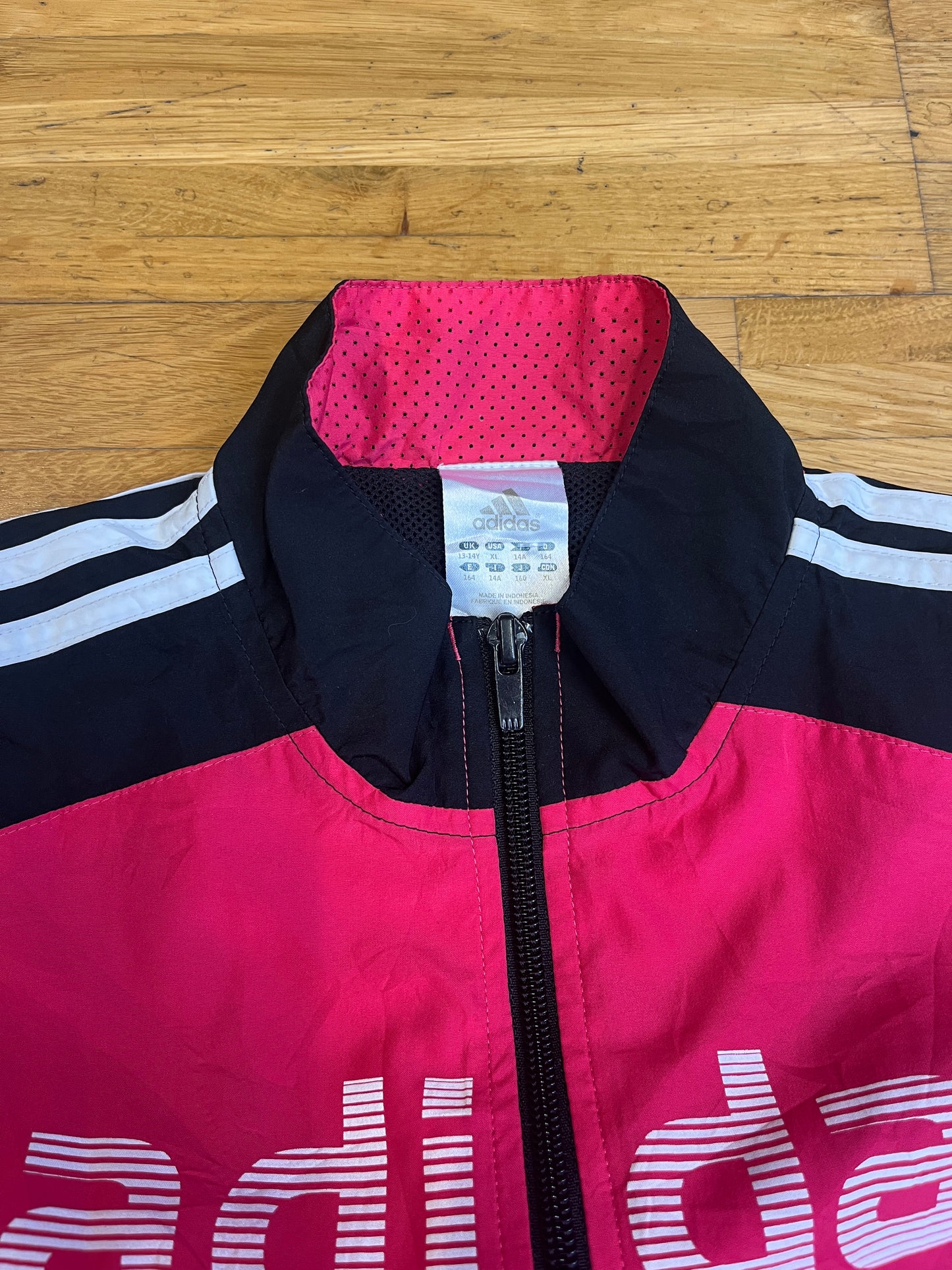 ADIDAS 2000s SPELLOUT zIPPER PINK (S)