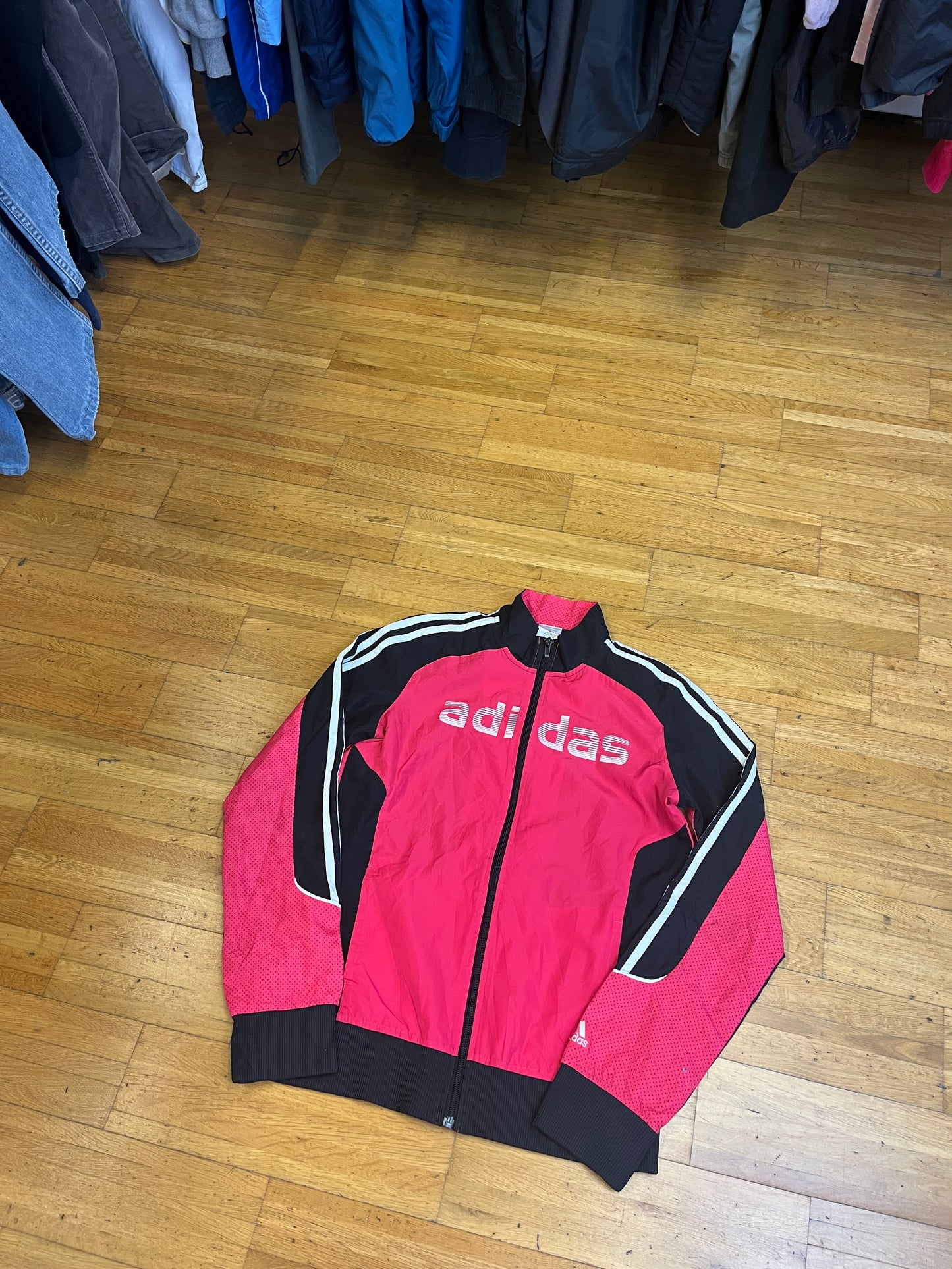 ADIDAS 2000s SPELLOUT zIPPER PINK (S)