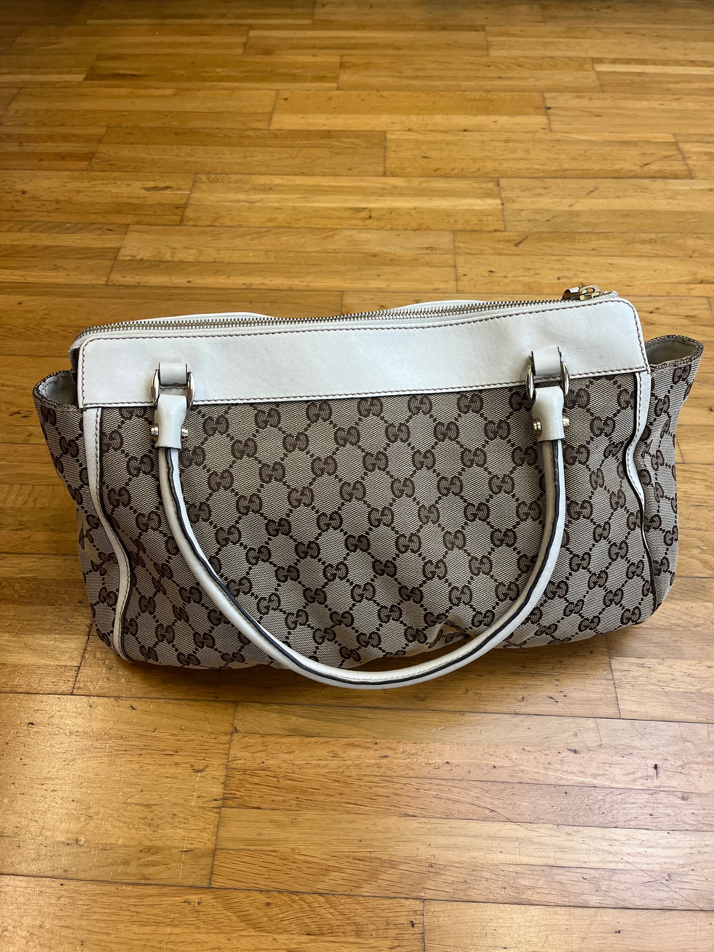 GUCCI MONOGRAM D-RING HOBO BAG
