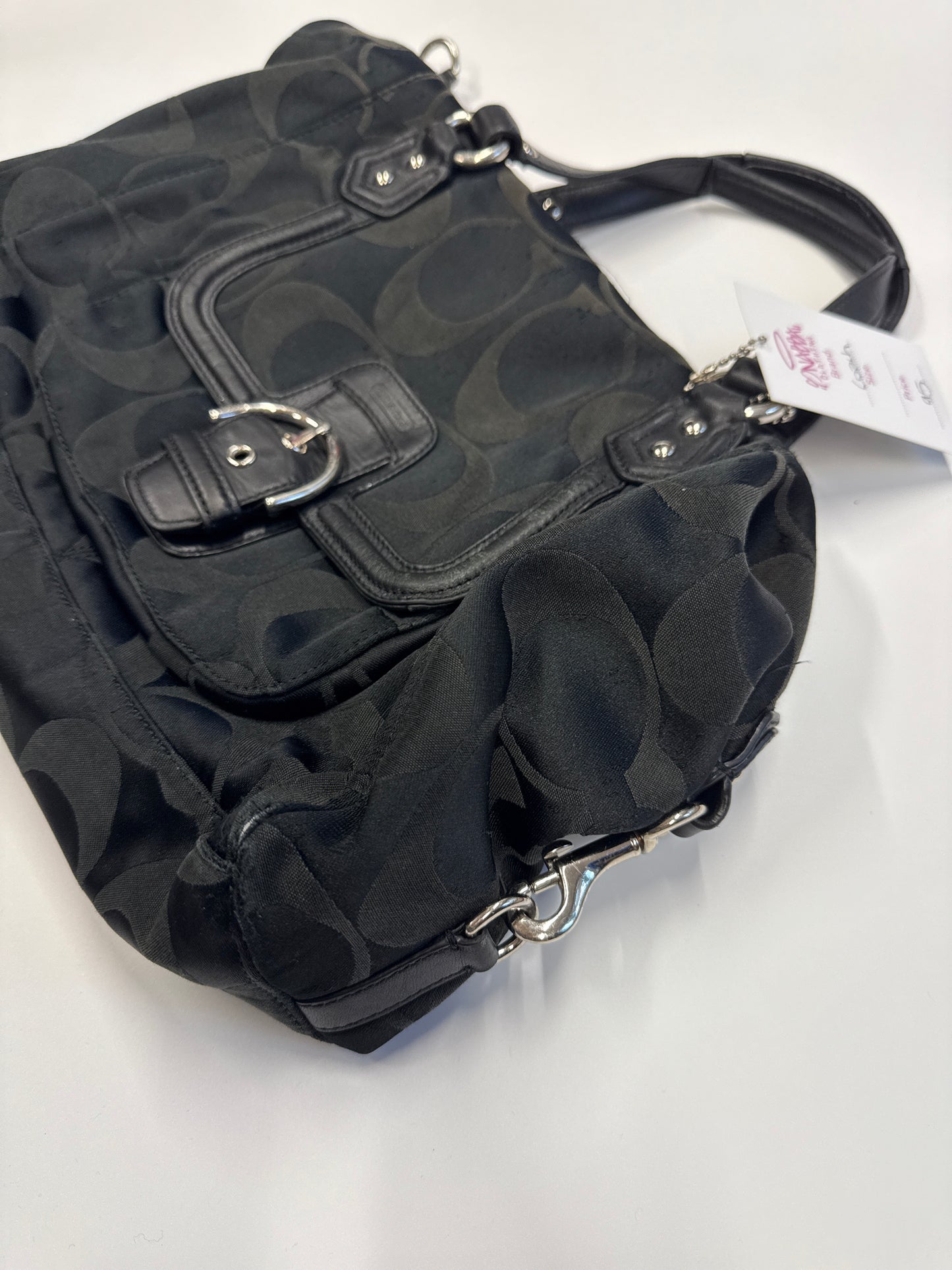 COACH MONOGRAM PURSE BLACK