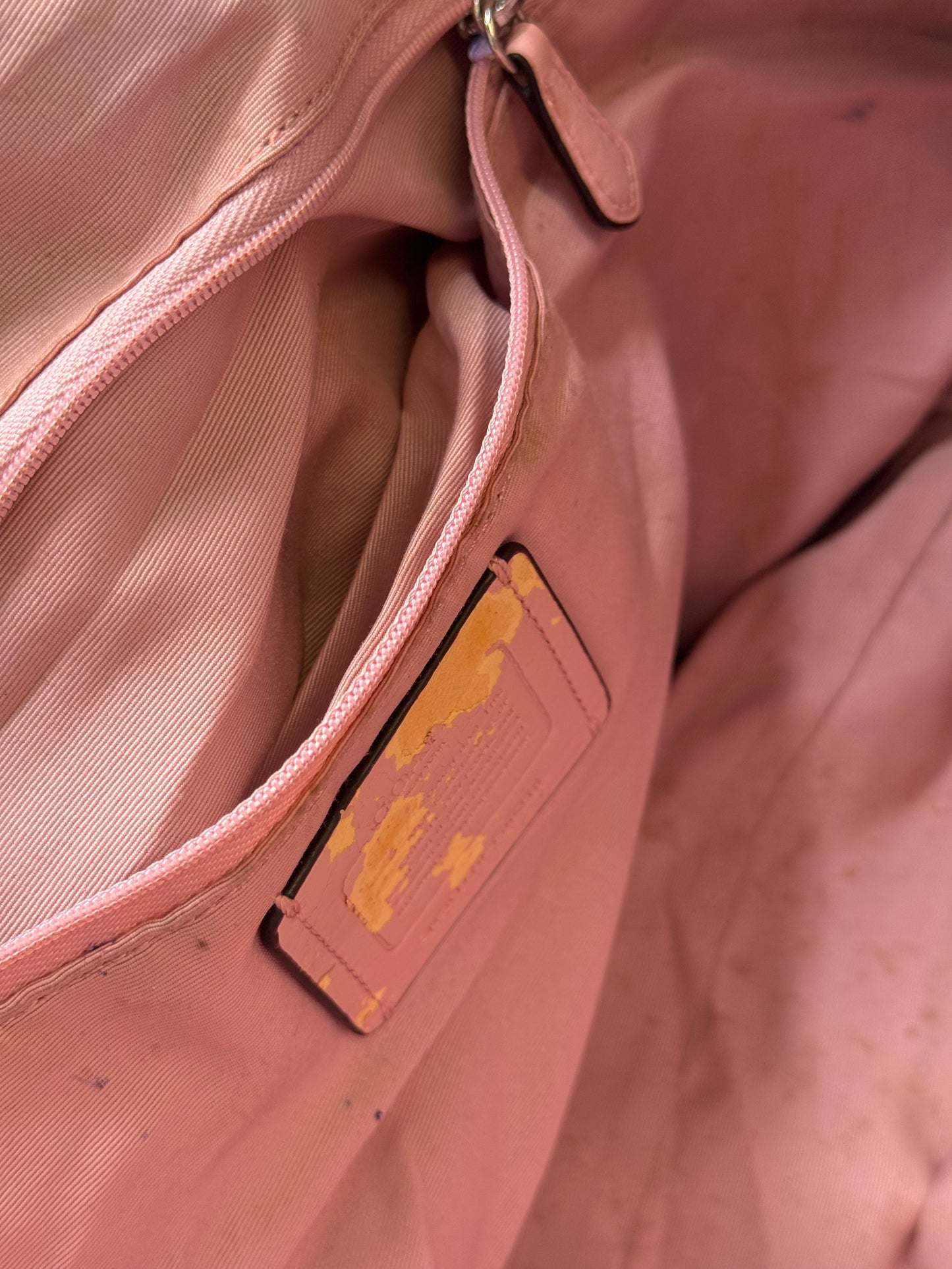 COACH SIGNATURE MONOGRAM TOTE BAG (TAN)