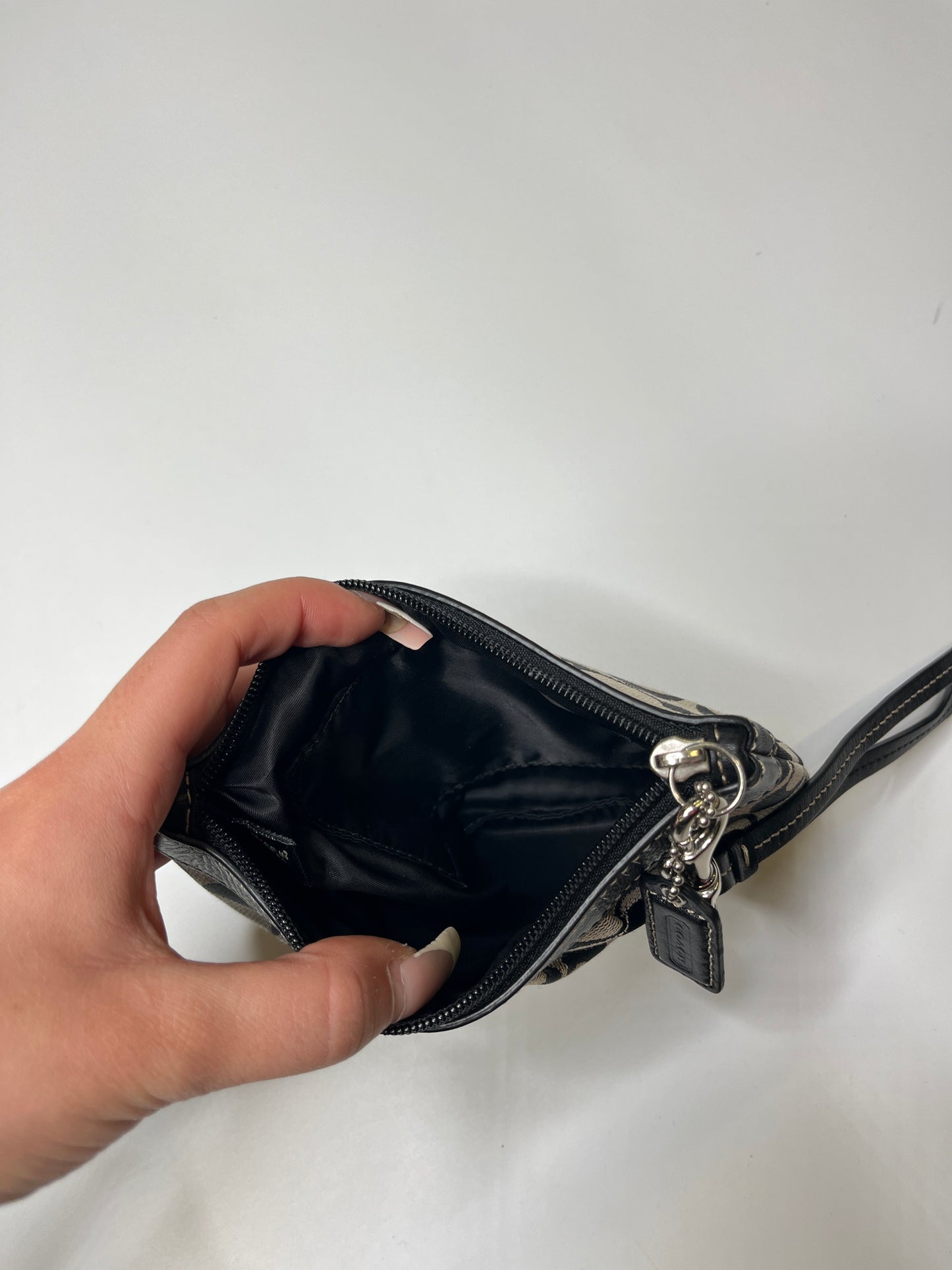 COACH MONOGRAM WRISTLET LEATHER