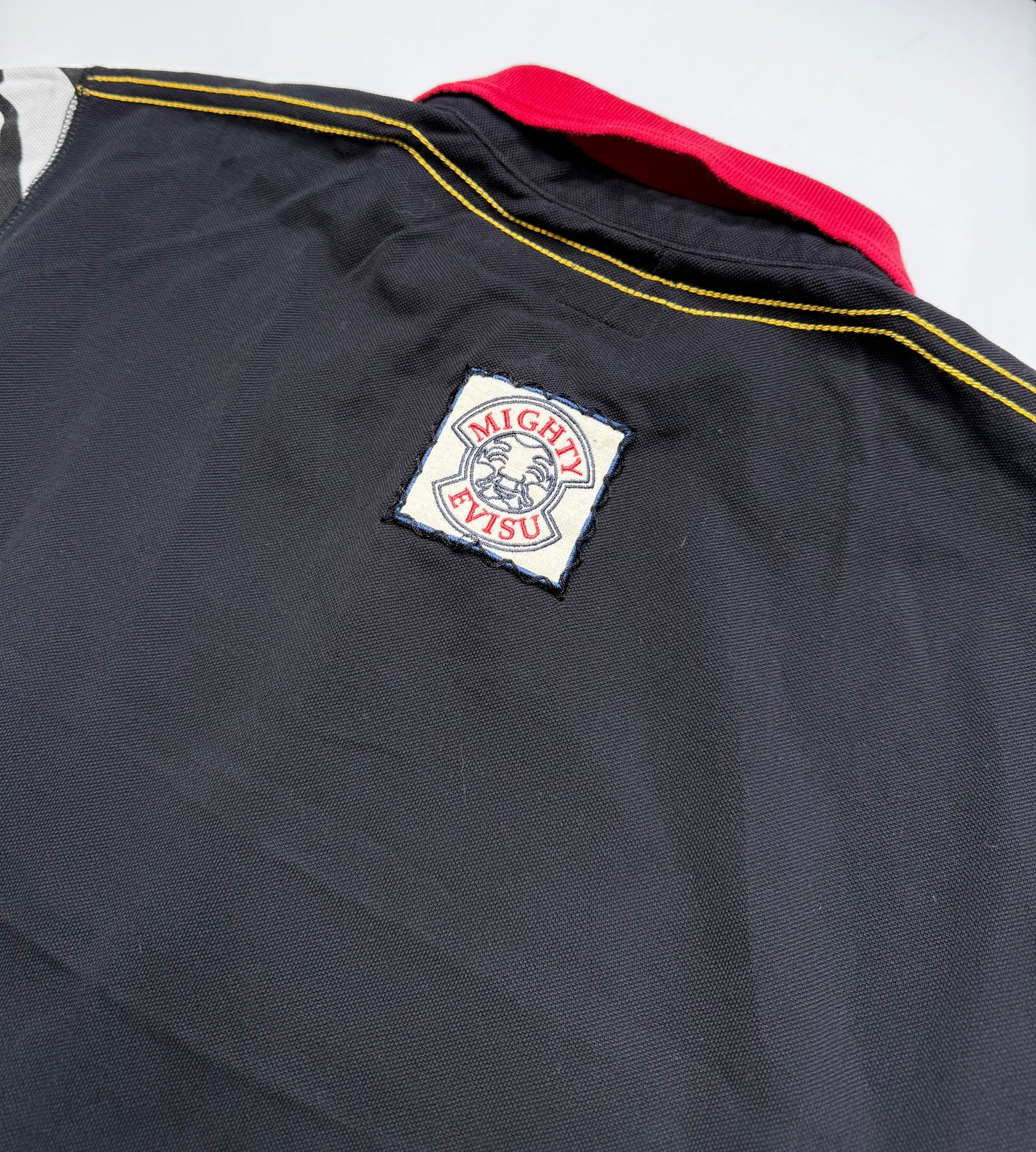 EVISU POLO SHIRT – BLACK RED (L)