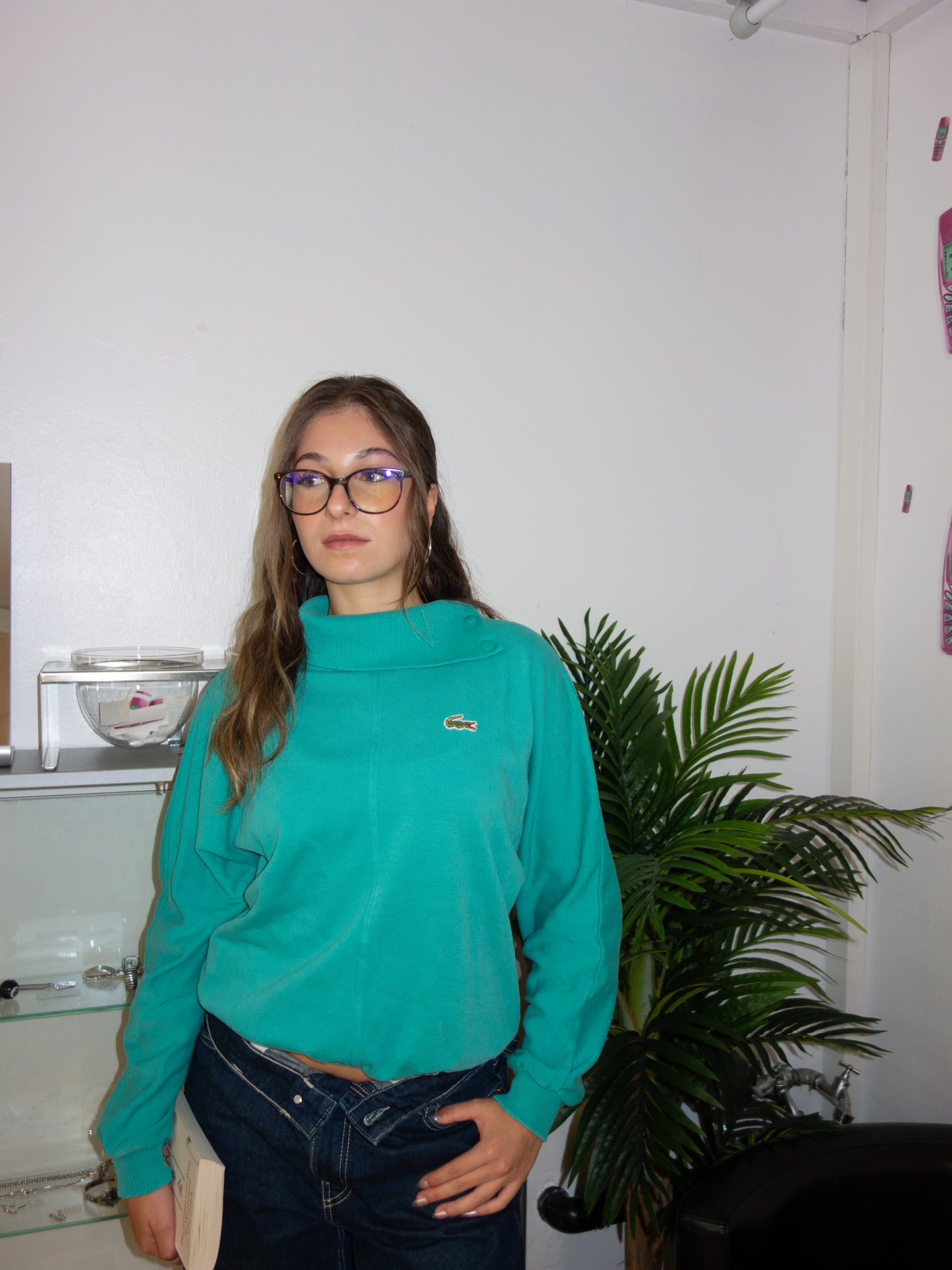 LACOSTE KNIT SWEATER (M)