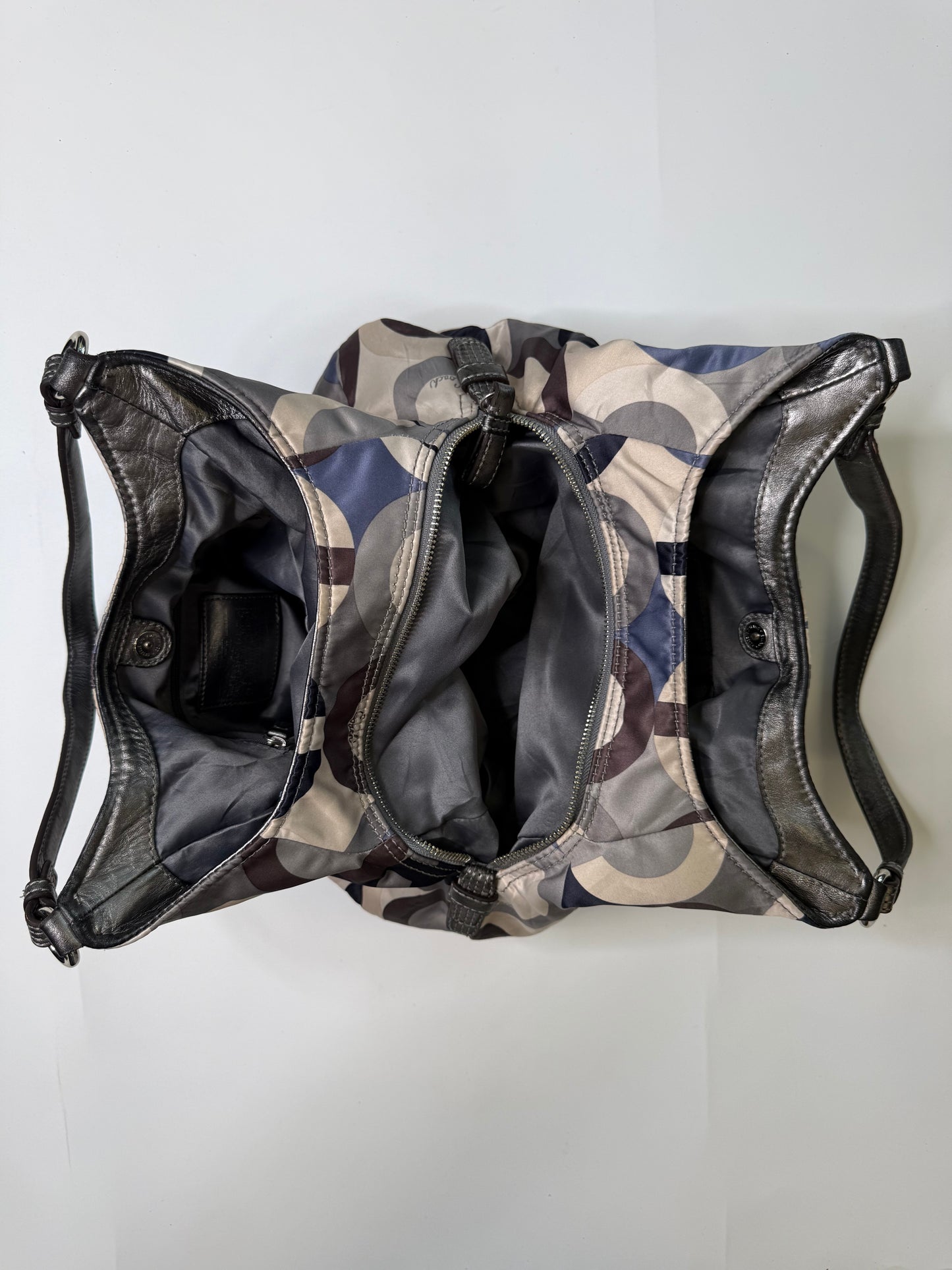 COACH VINTAGE SEQUIN OP ART SIGNATURE HOBO BAG