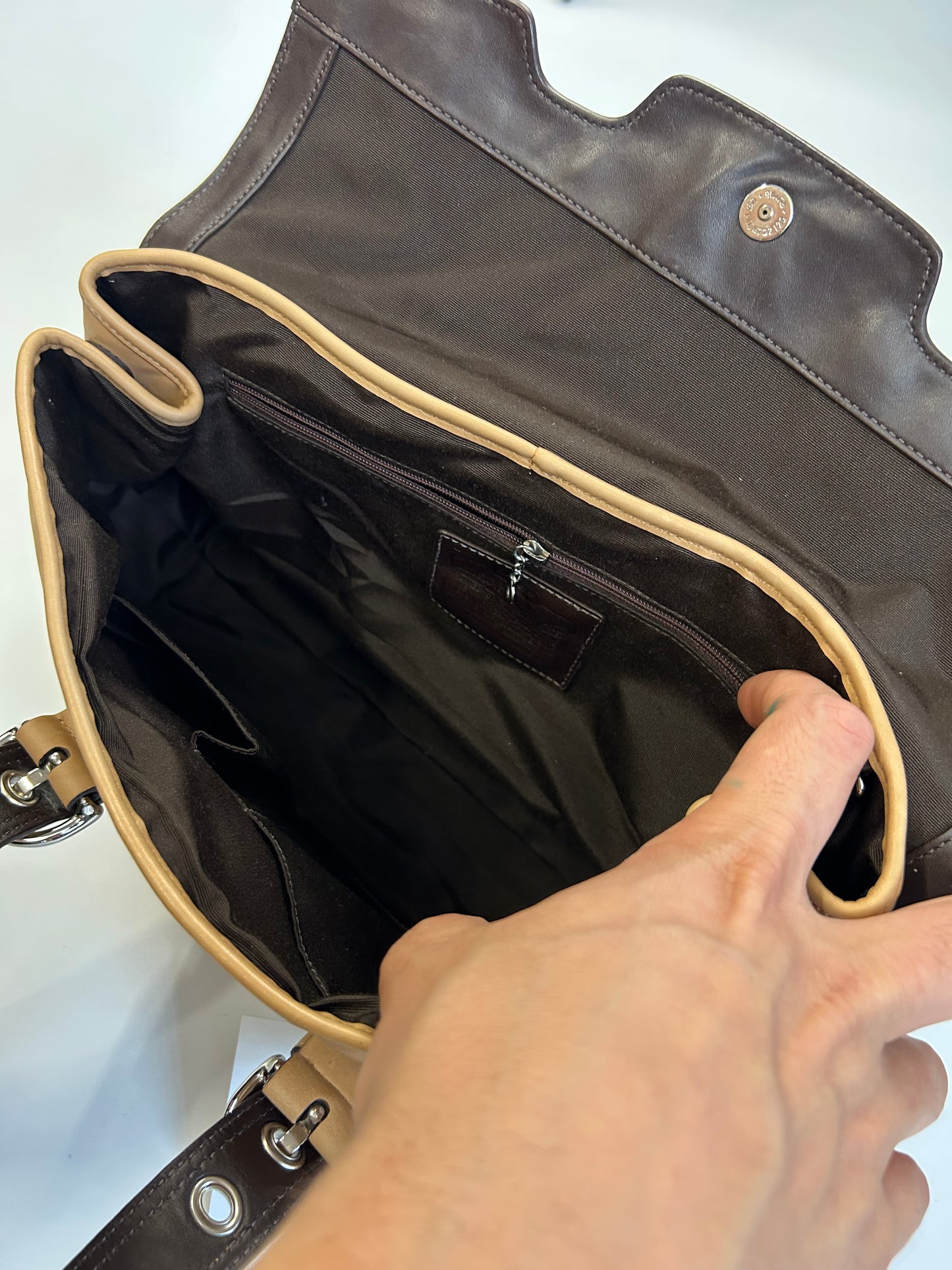 REAL LEATHER COACH BAG