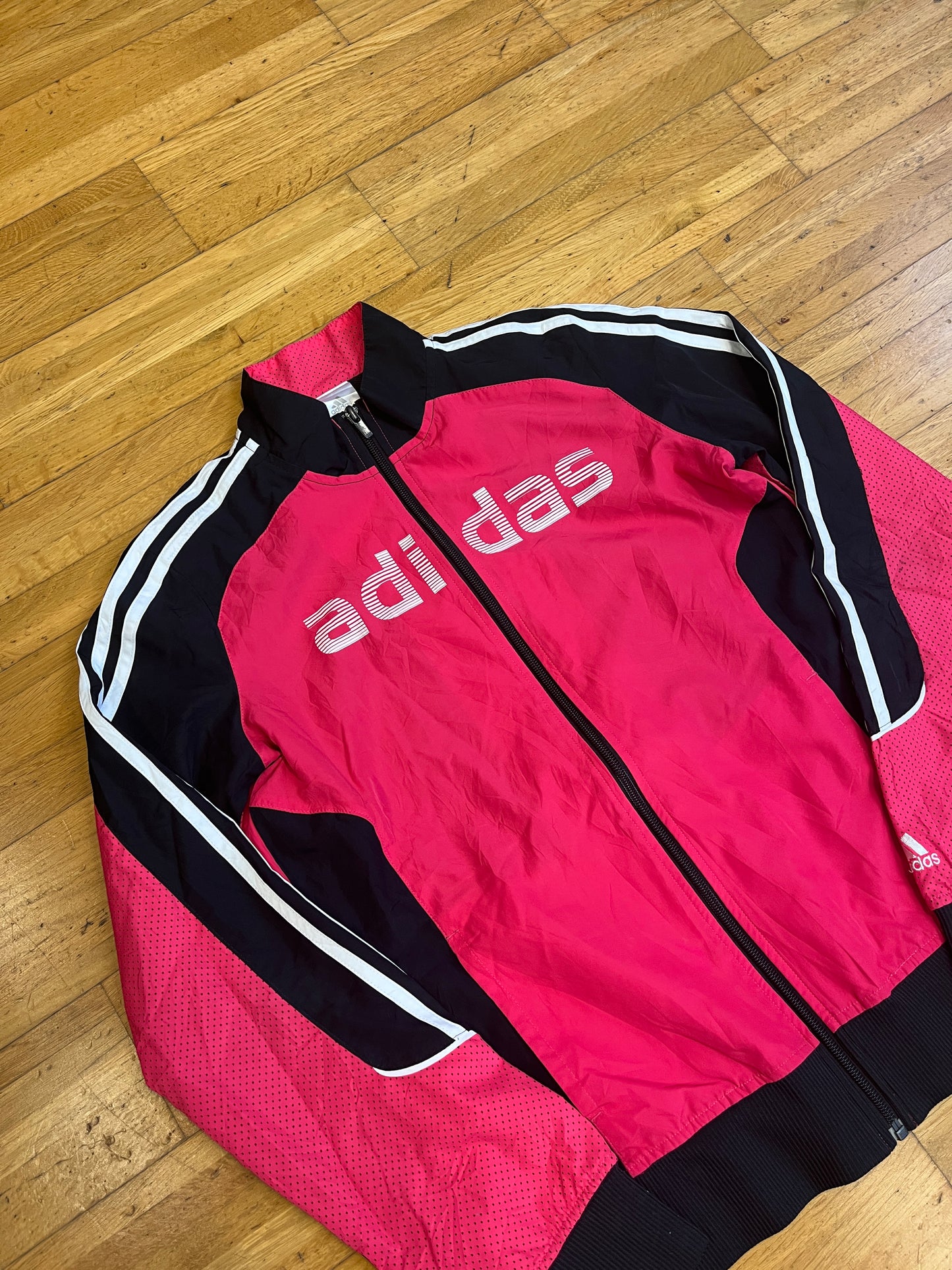 ADIDAS 2000s SPELLOUT zIPPER PINK (S)