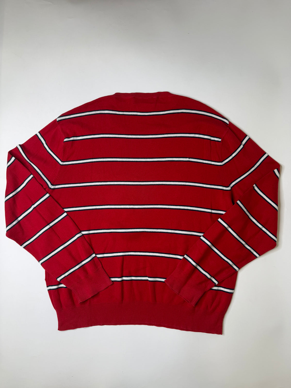 POLO RALPH LAUREN STRIPED CREWNECK SWEATER (XL)