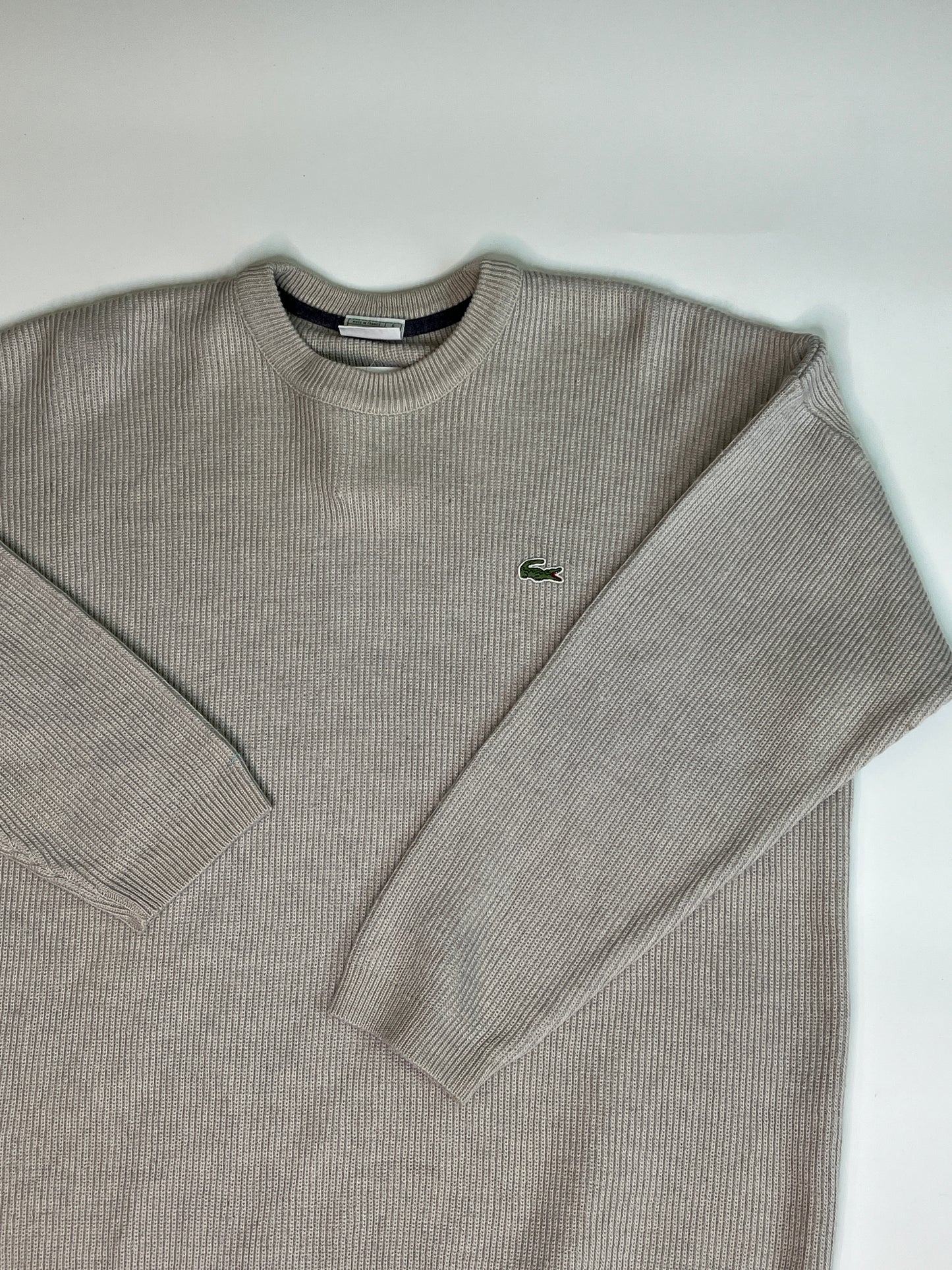 LACOSTE WOOL KNIT SWEATER (L)