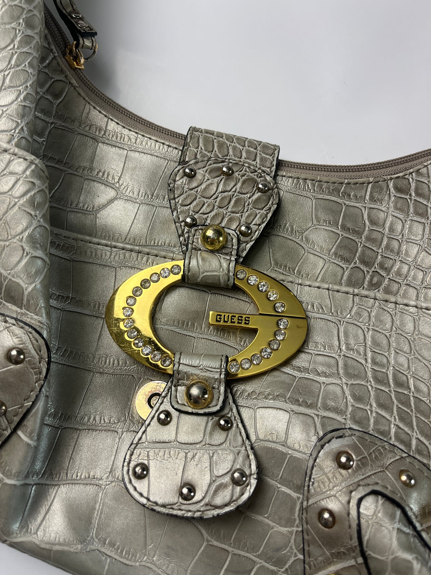 GUESS BAG GOLD RHINESTONE