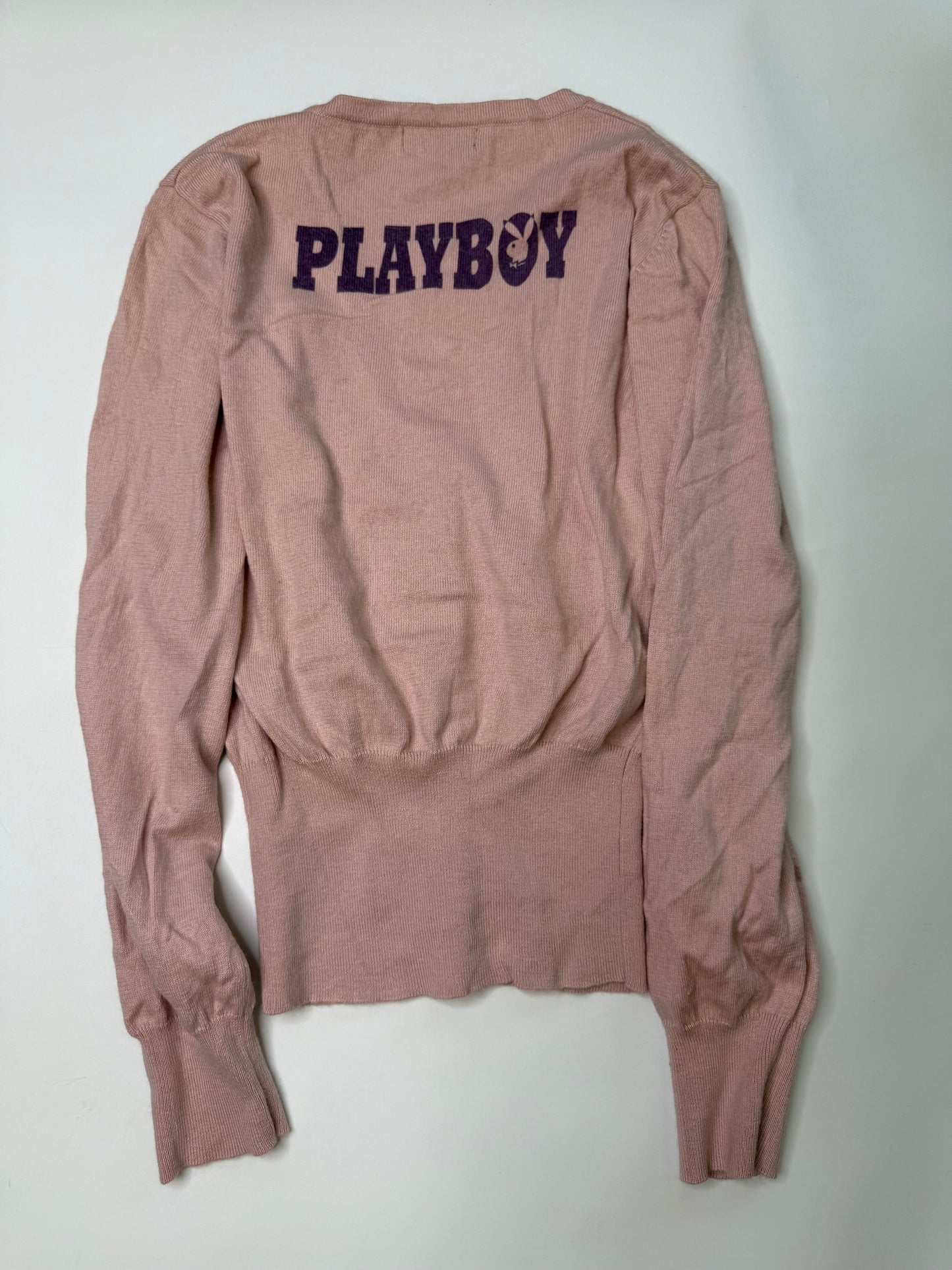 PLAYBOY VINTAGE GRAPHIC CARDIGAN "WHEN YOU ARE HOT YOU ARE HOT" (S)