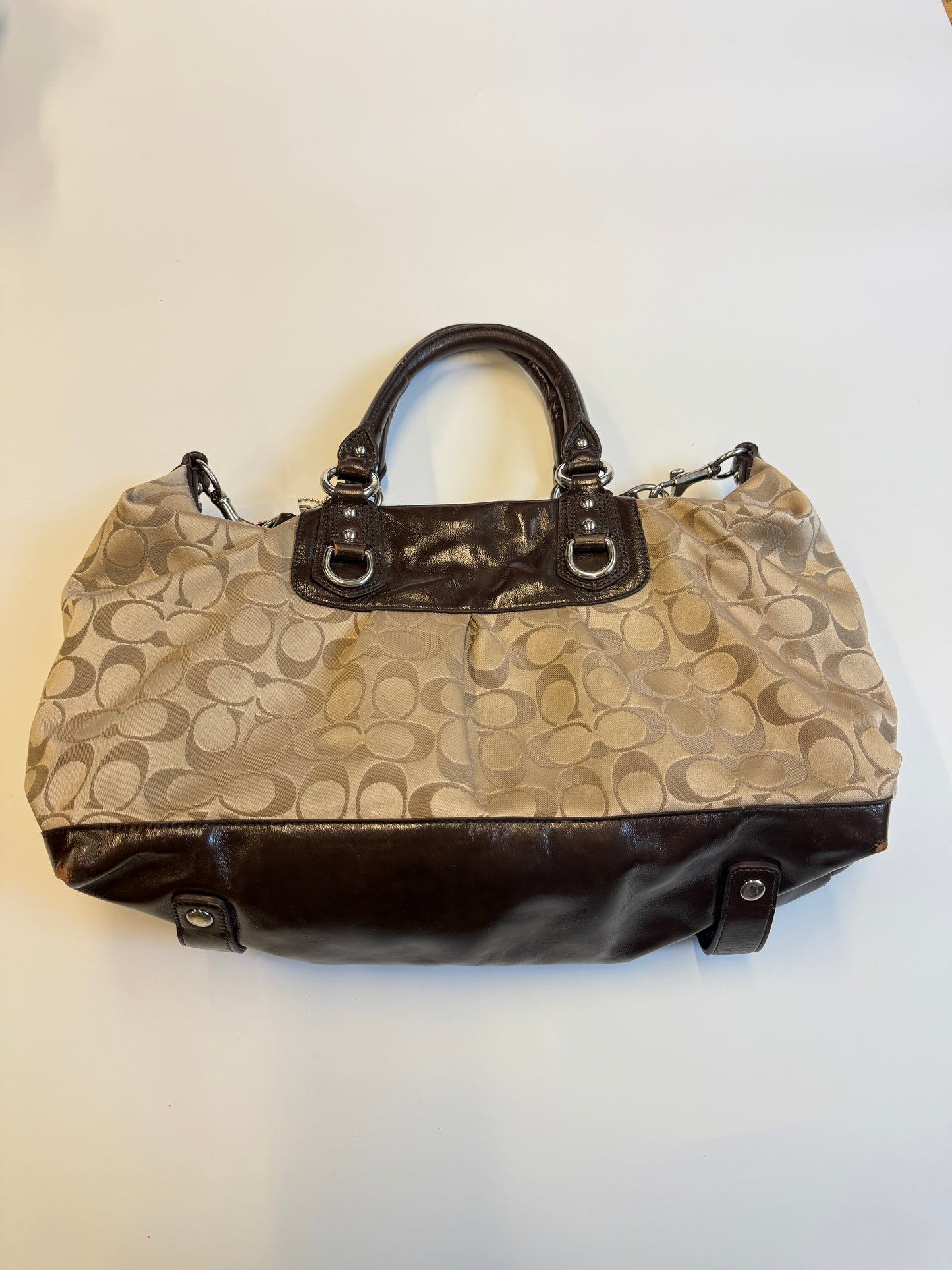 COACH MONOGRAM PURSE BROWN