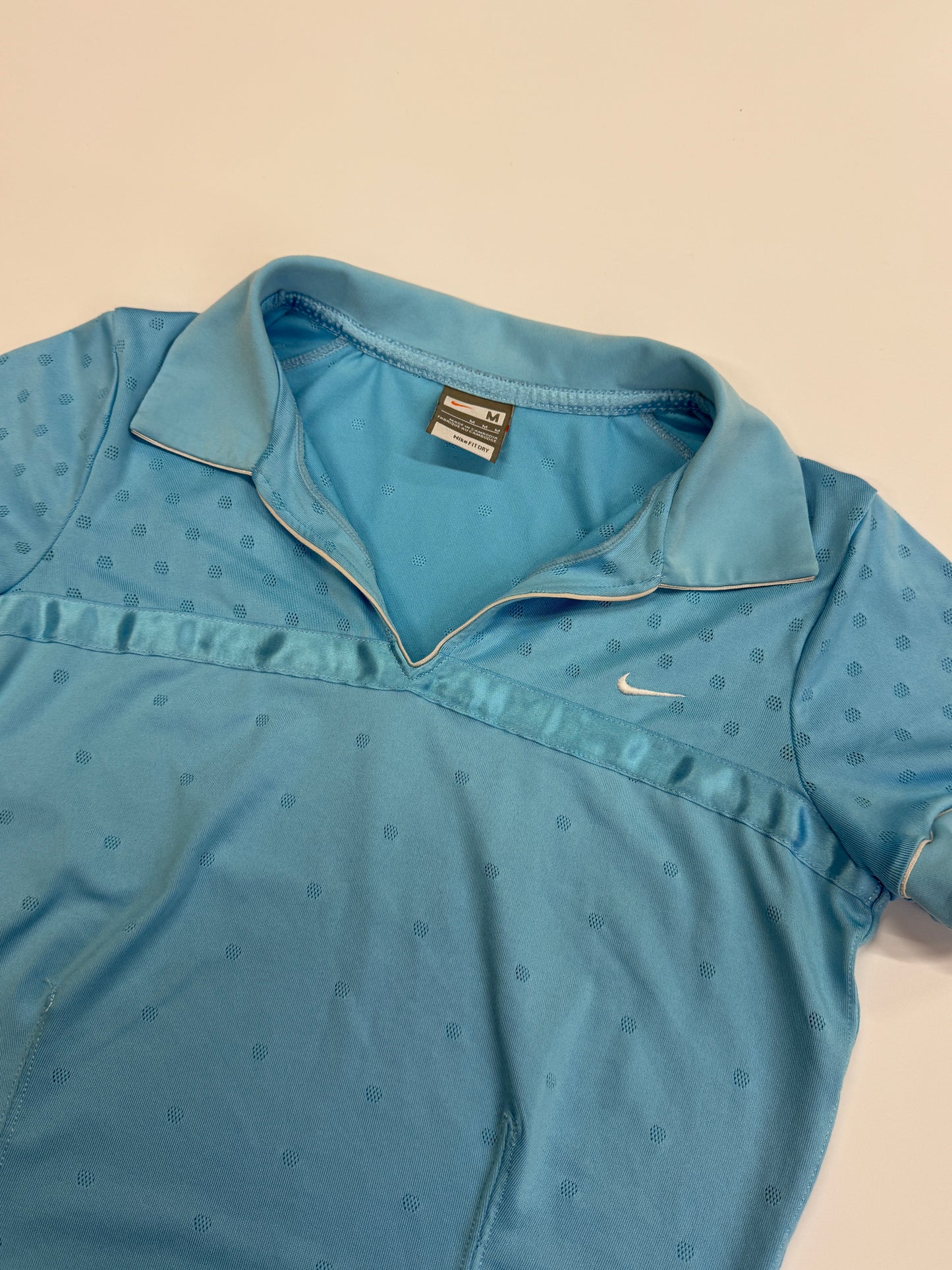 RARE NIKE 2000s DOTTED BABY TOP (M)