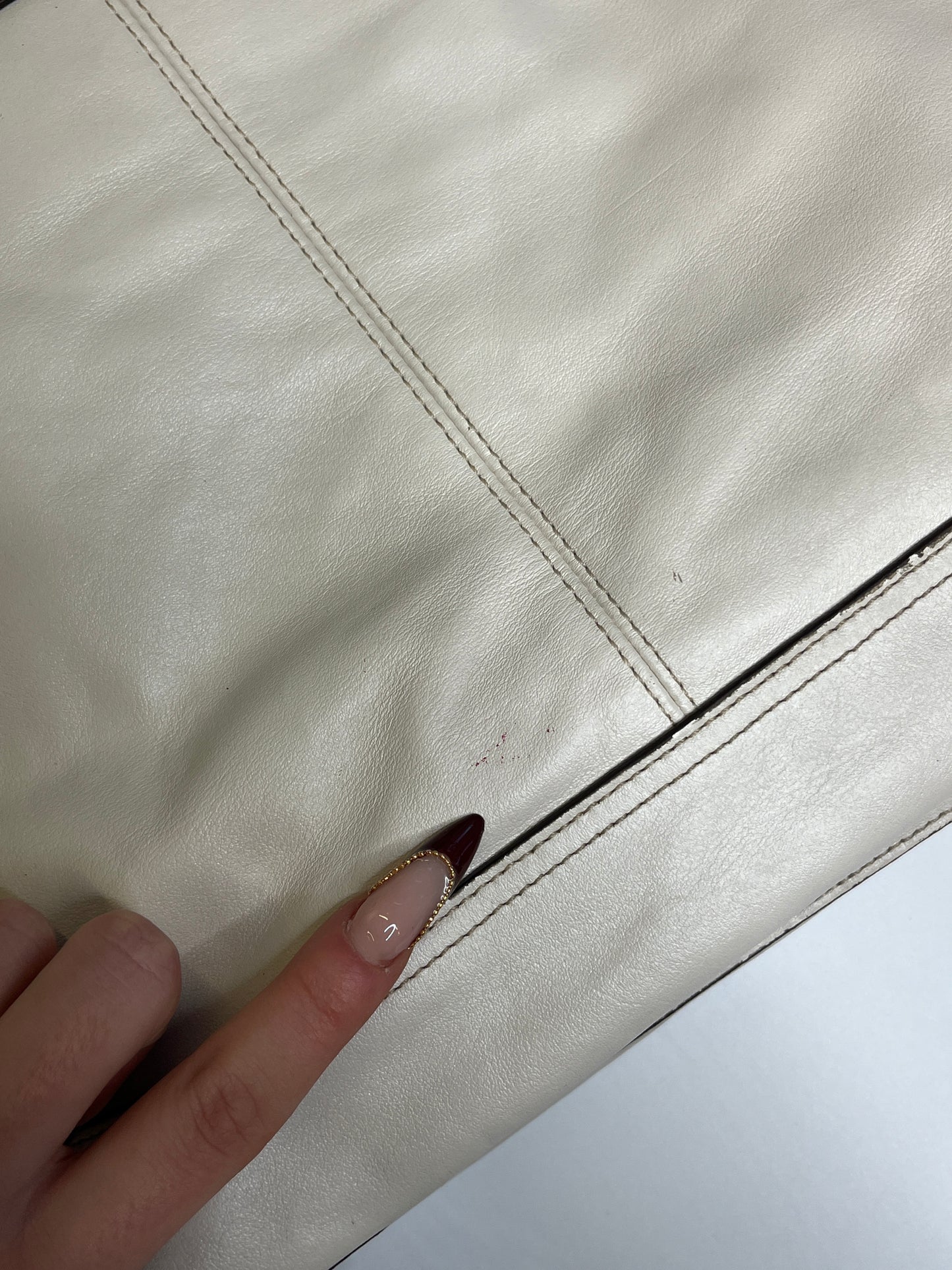 COACH PURSE WHITE LEATHER