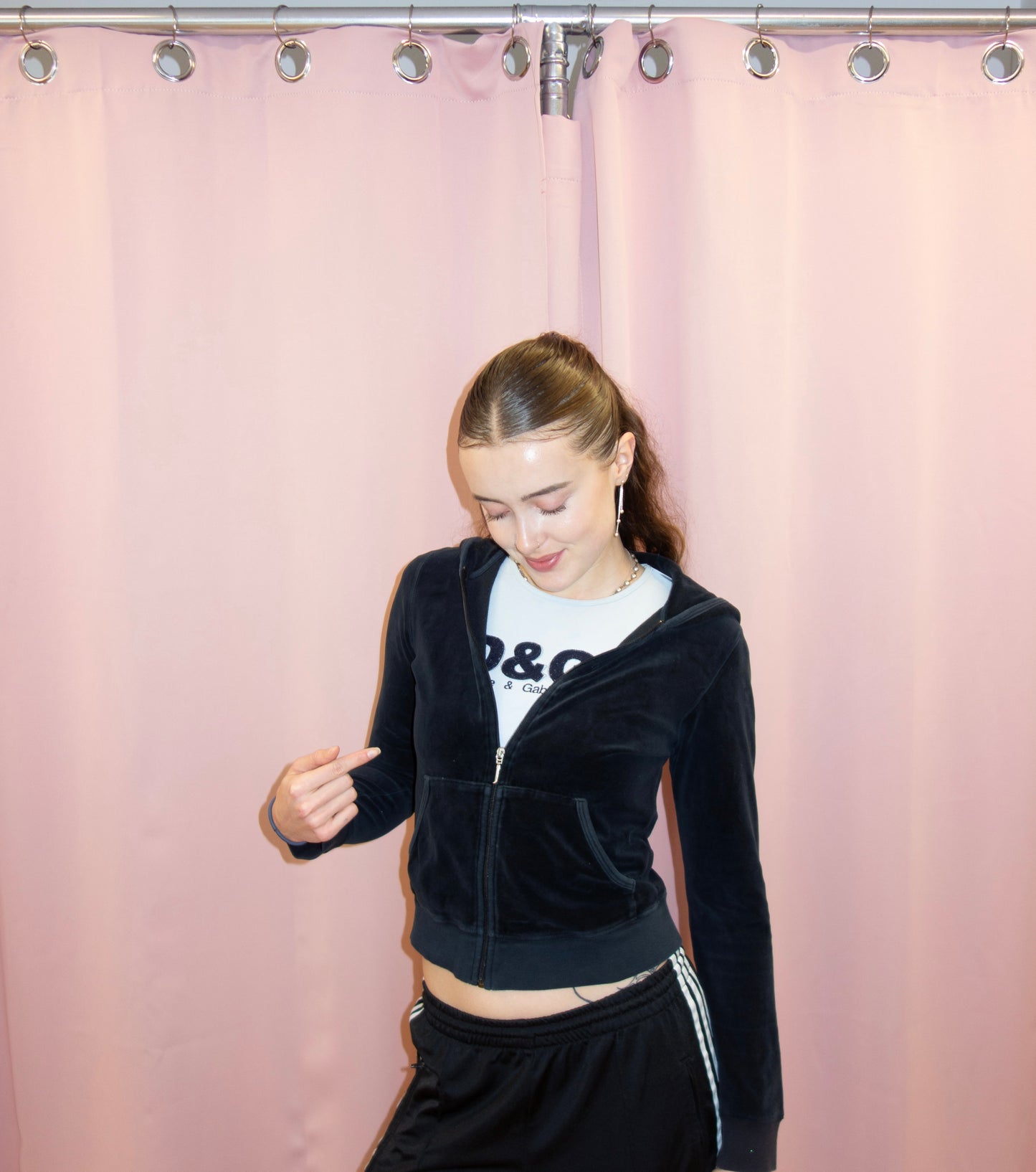 JUICY COUTURE ZIPPER EMBELLISHED (S)