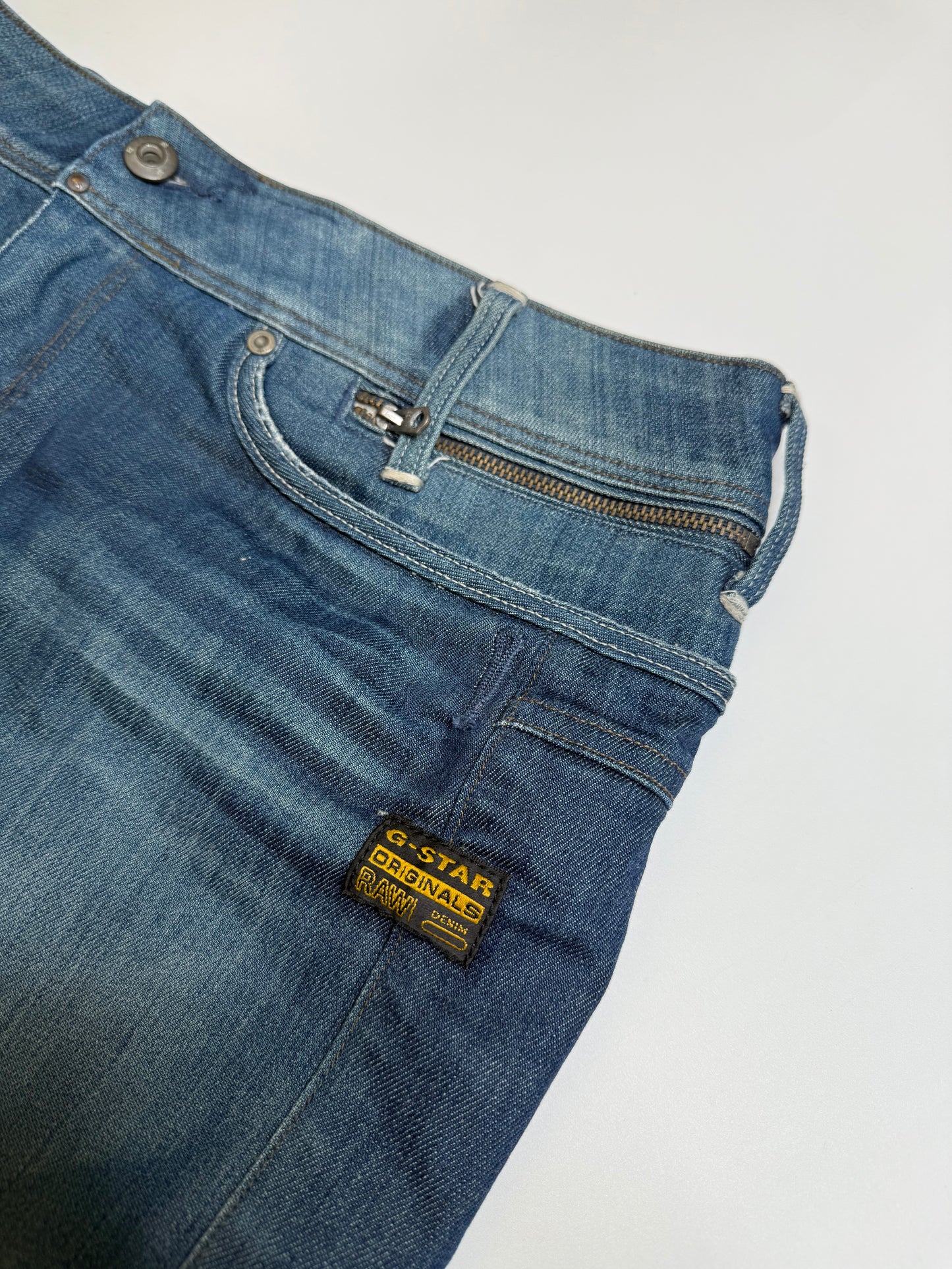 G STAR BLUE DENIM SKIRT (30, ~M)