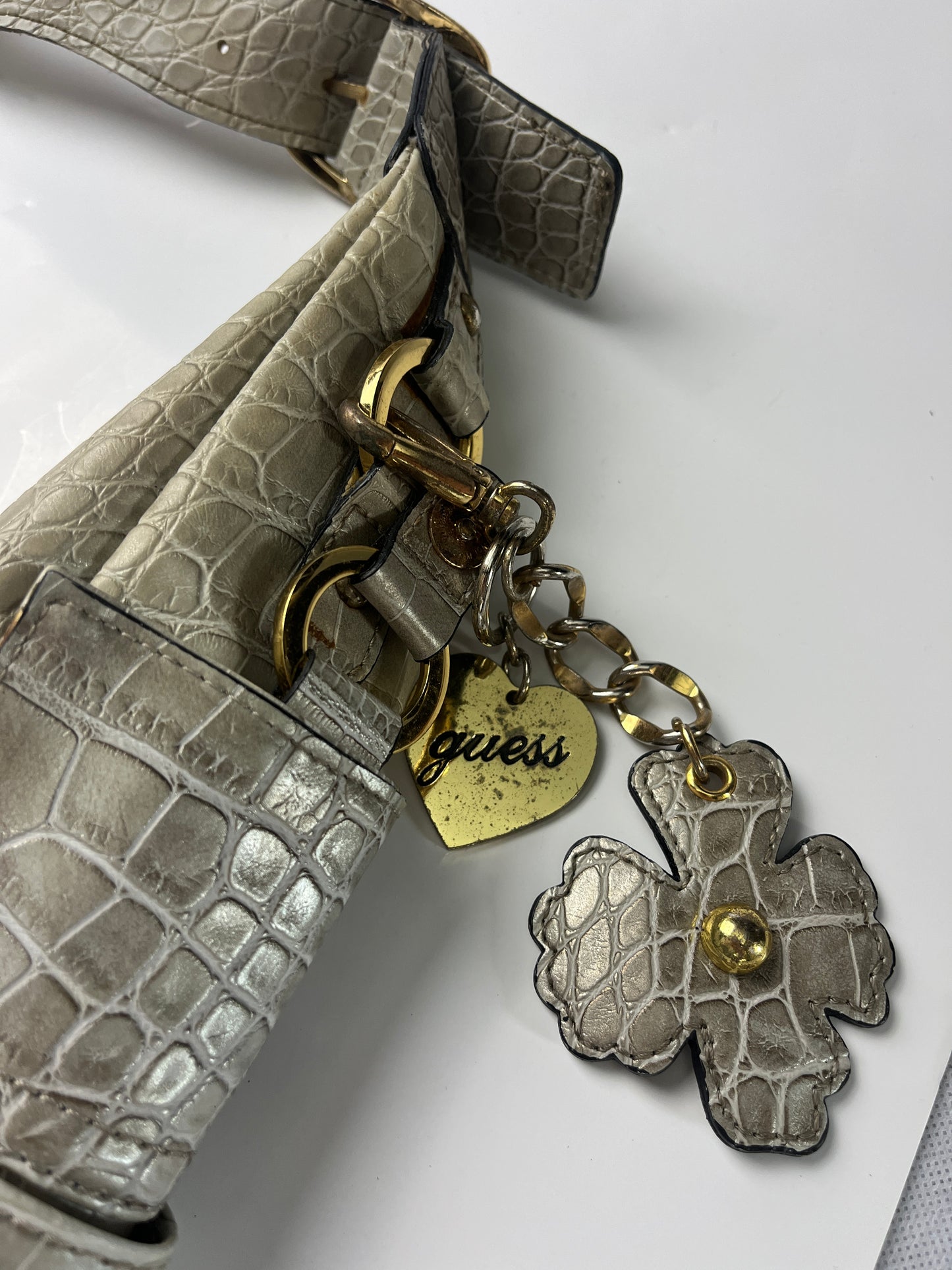 GUESS BAG GOLD RHINESTONE