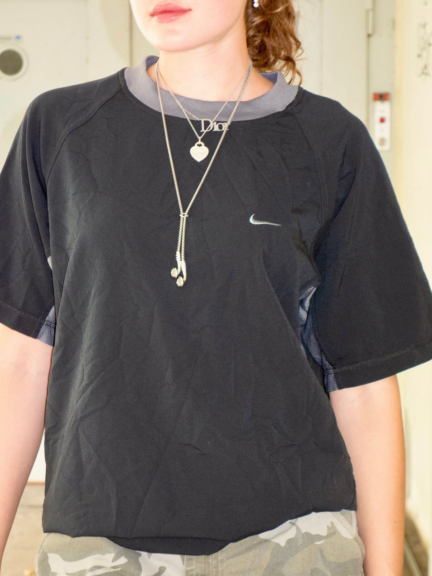 2000s NIKE T-SHIRT GREY (L)