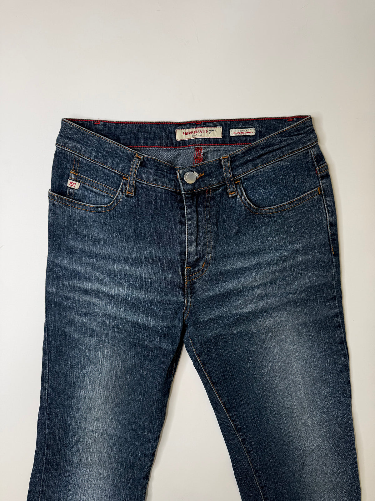 MISS SIXTY TOMMY STYLE FLARED JEANS – DARK WASH (27, ~S)
