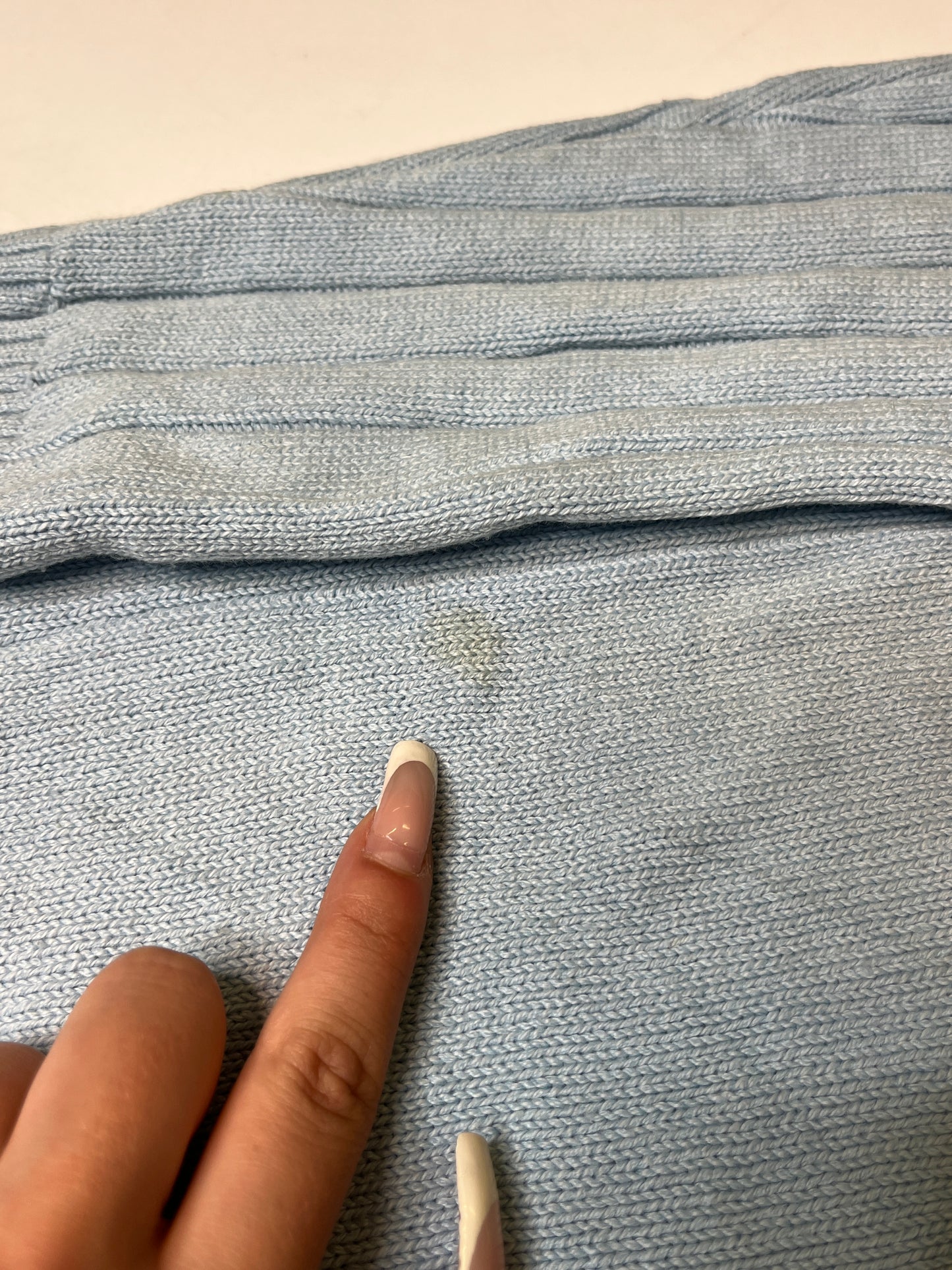 BABYBLUE LACOSTE KNIT SWEATER (~M)