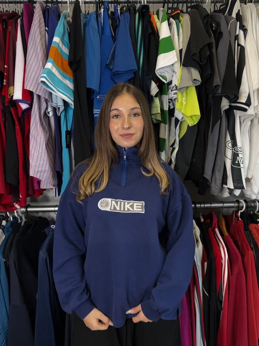 1990s NIKE QUARTER ZIPPER (S-M)