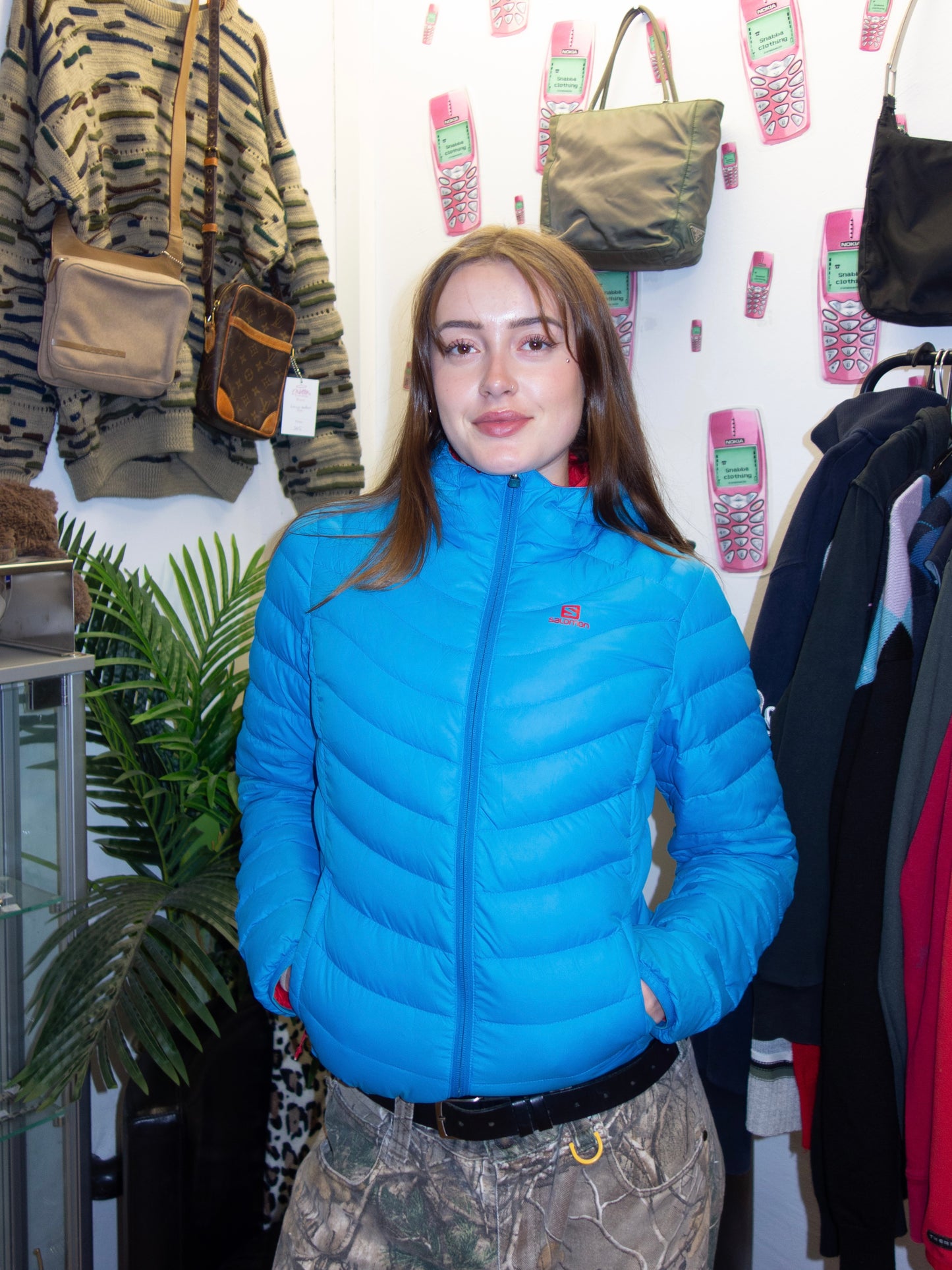 THIN SALOMON PUFFER JACKET (M)