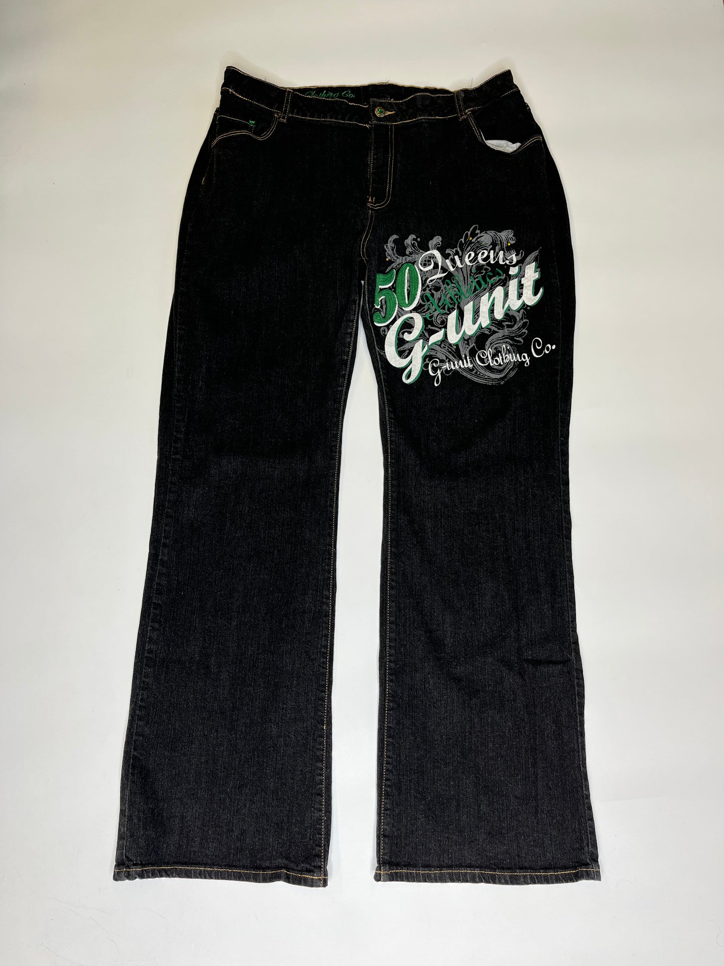 RARE VINTAGE G-UNIT HIP-HOP BAGGY JEANS (~L)