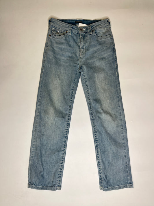 VINTAGE TRUE RELIGION STRAIGHT LEG JEANS (w.28)