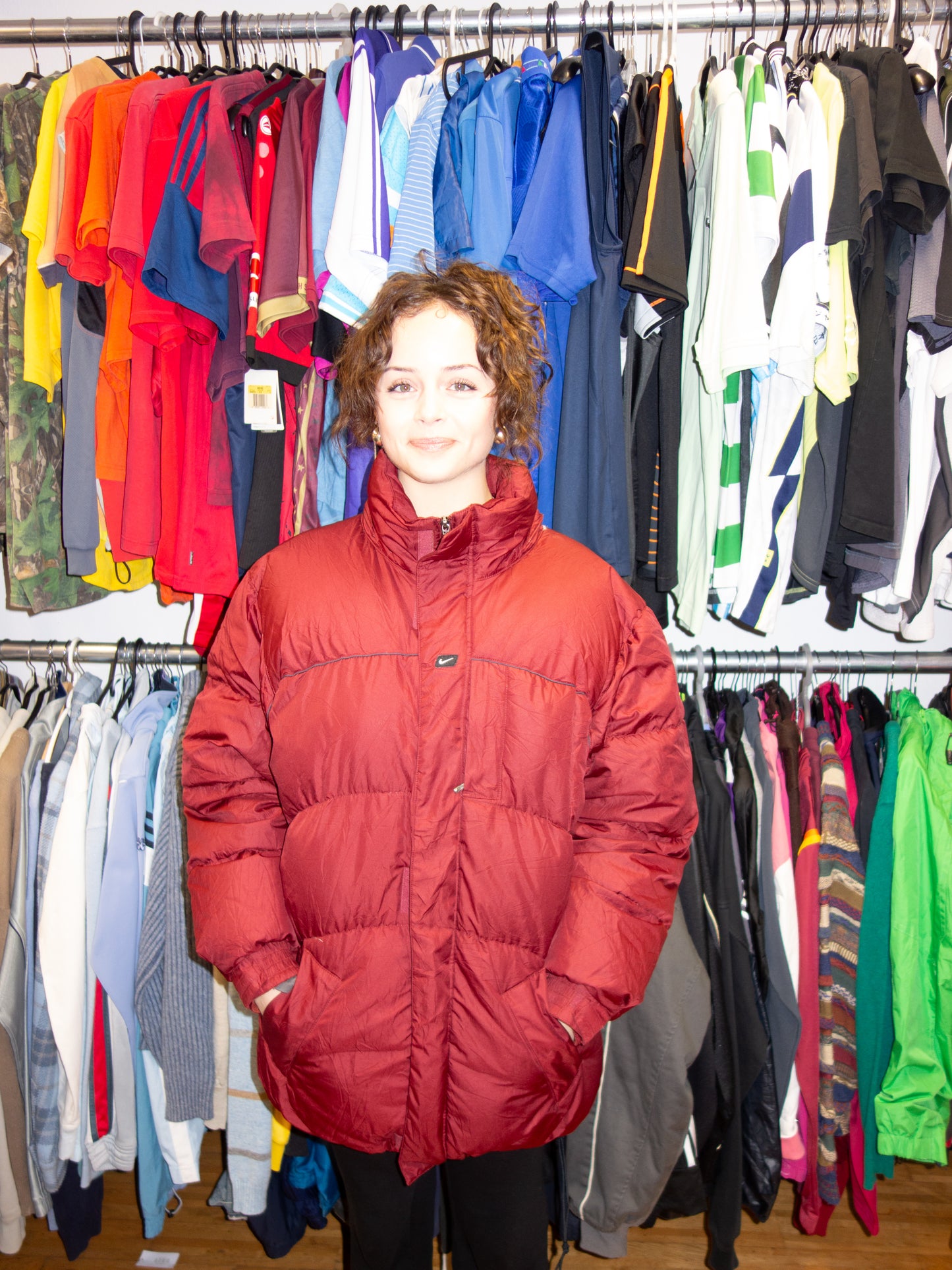 NIKE 2000S PUFFER JACKET (L)