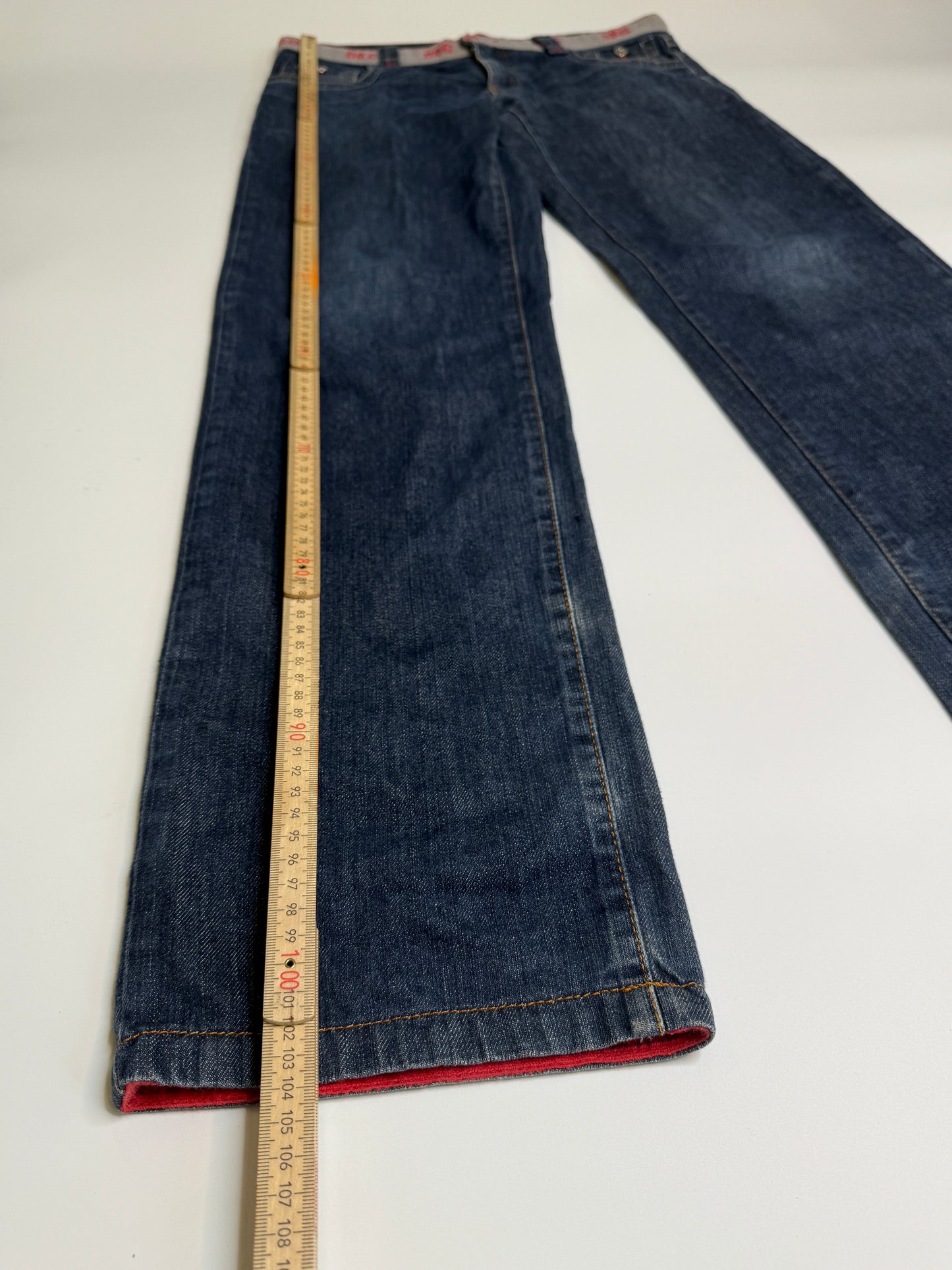 D&G STRAIGHT LEG JEANS RED (S-M)