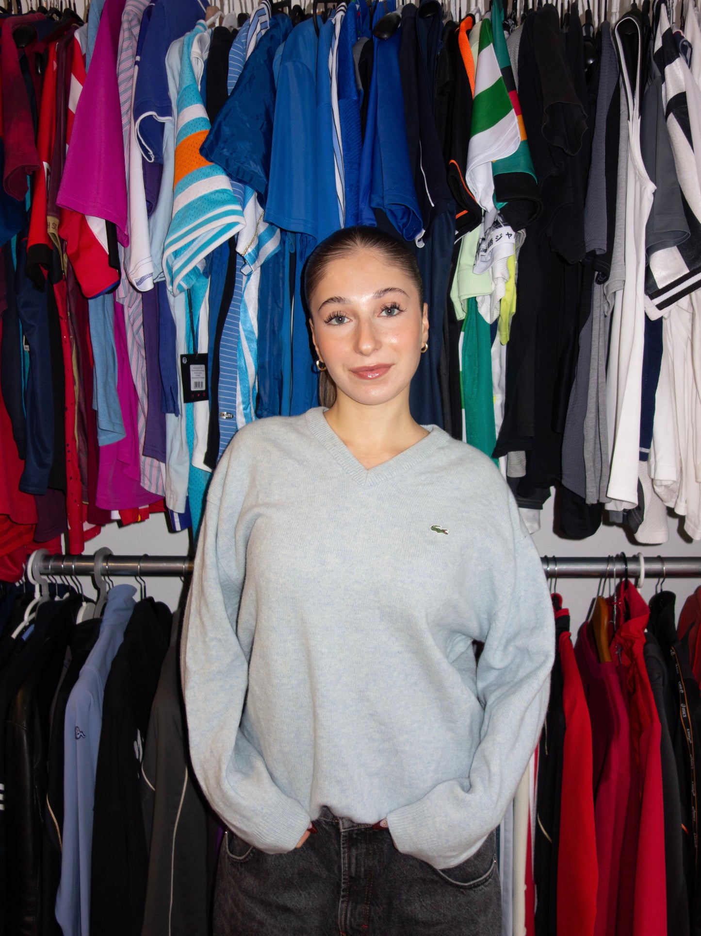 LACOSTE WOOL SWEATER (~M)