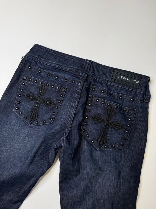AFFLICTION JADE BOOTCUT JEANS – DARK WASH (26)