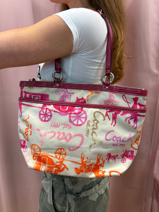 COLORFUL COACH PURSE