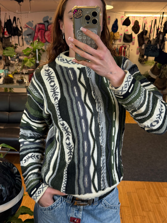 VINTAGE COOGI STYLE SWEATER ST. SIMON (~M)