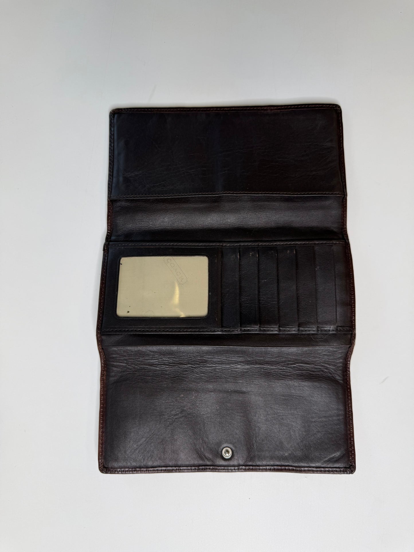 COACH VINTAGE SIGNATURE CHECKBOOK WALLET