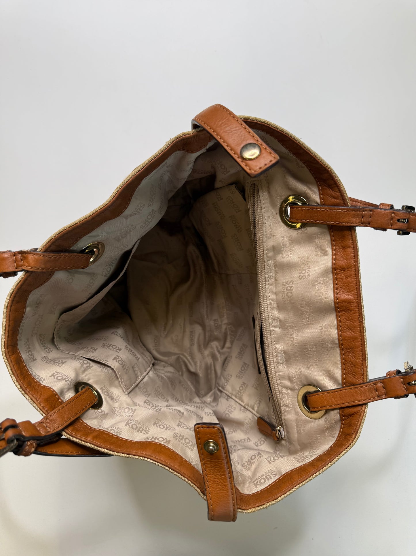 MICHAEL KORS VINTAGE MONOGRAM TOTE BAG