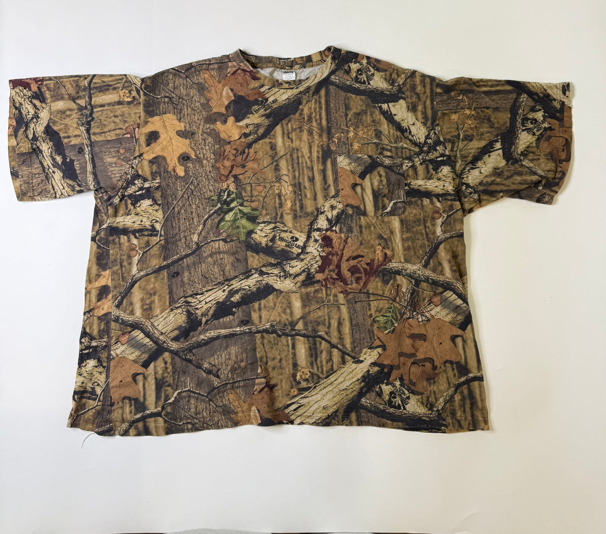 CAMO PRINT POCKET TEE BROWN (XXXL)