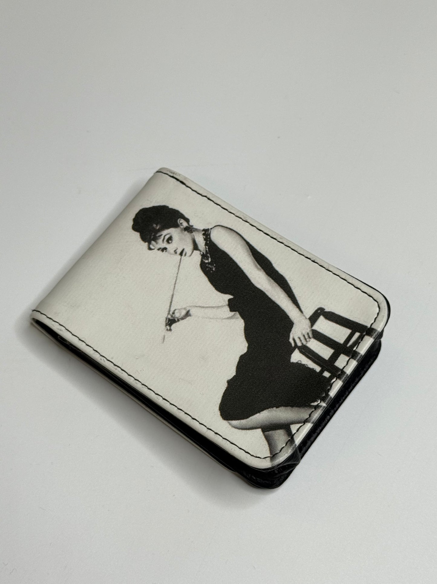 LEATHER AUDREY HEPBURN CIGARETTE PACK CASE/CAMERA CASE