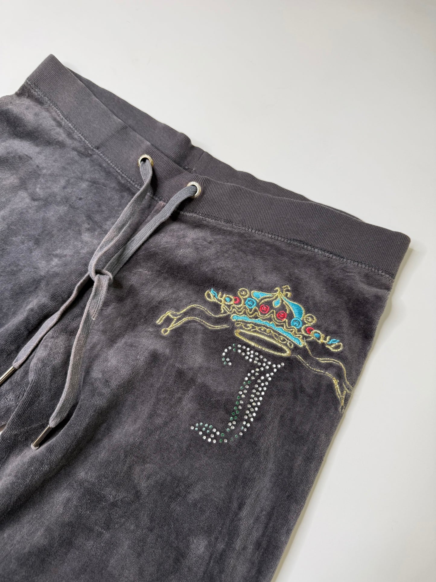 JUICY COUTURE VELOUR SWEATPANTS GREY (M)