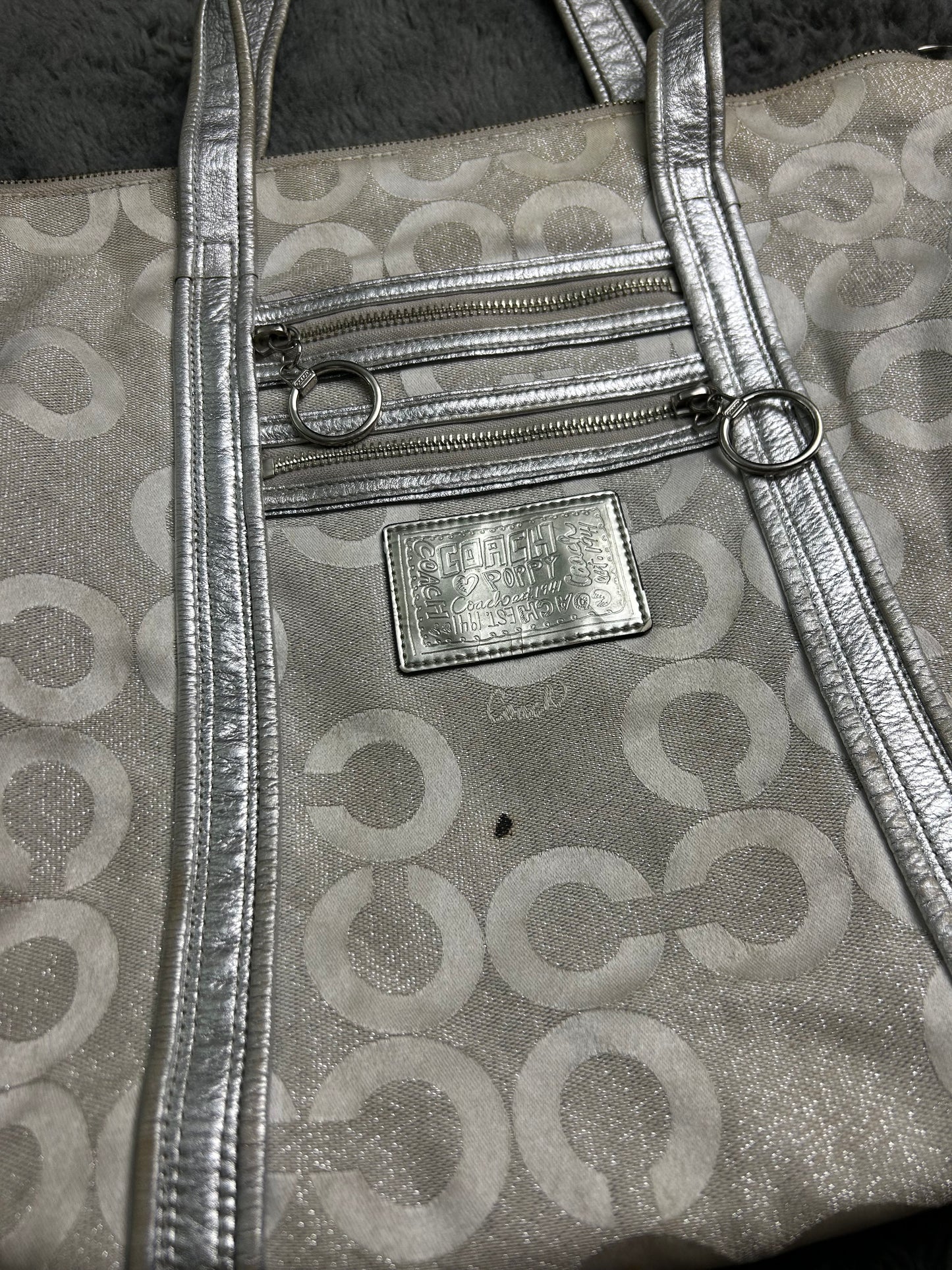 COACH BAG SILVER