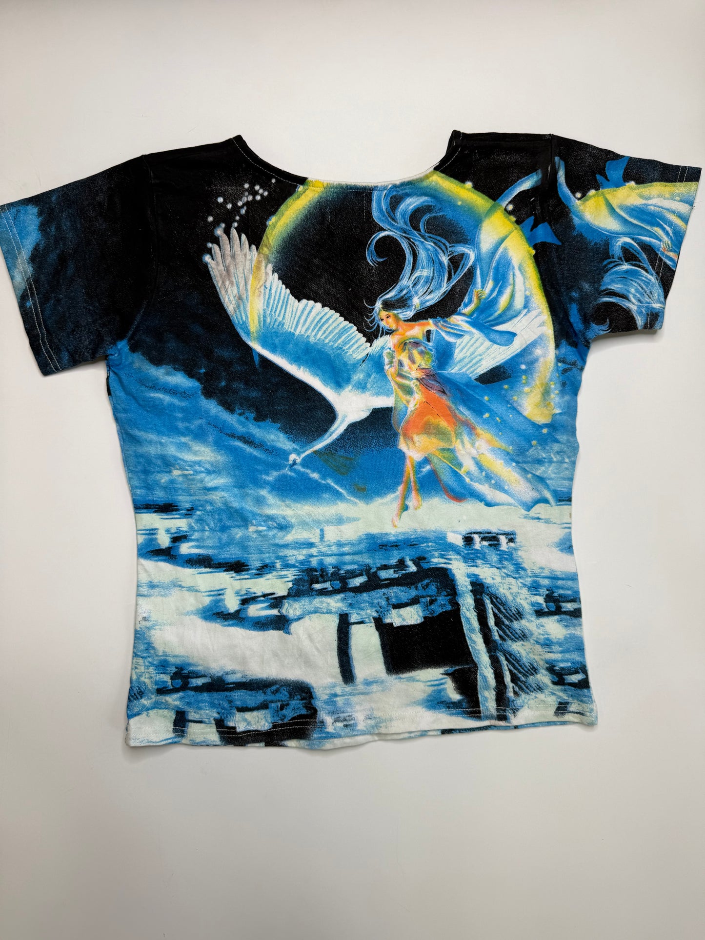 MISS SIXTY VINTAGE FANTASY ART GRAPHIC T-SHIRT NEW WITH TAG! (M-L)
