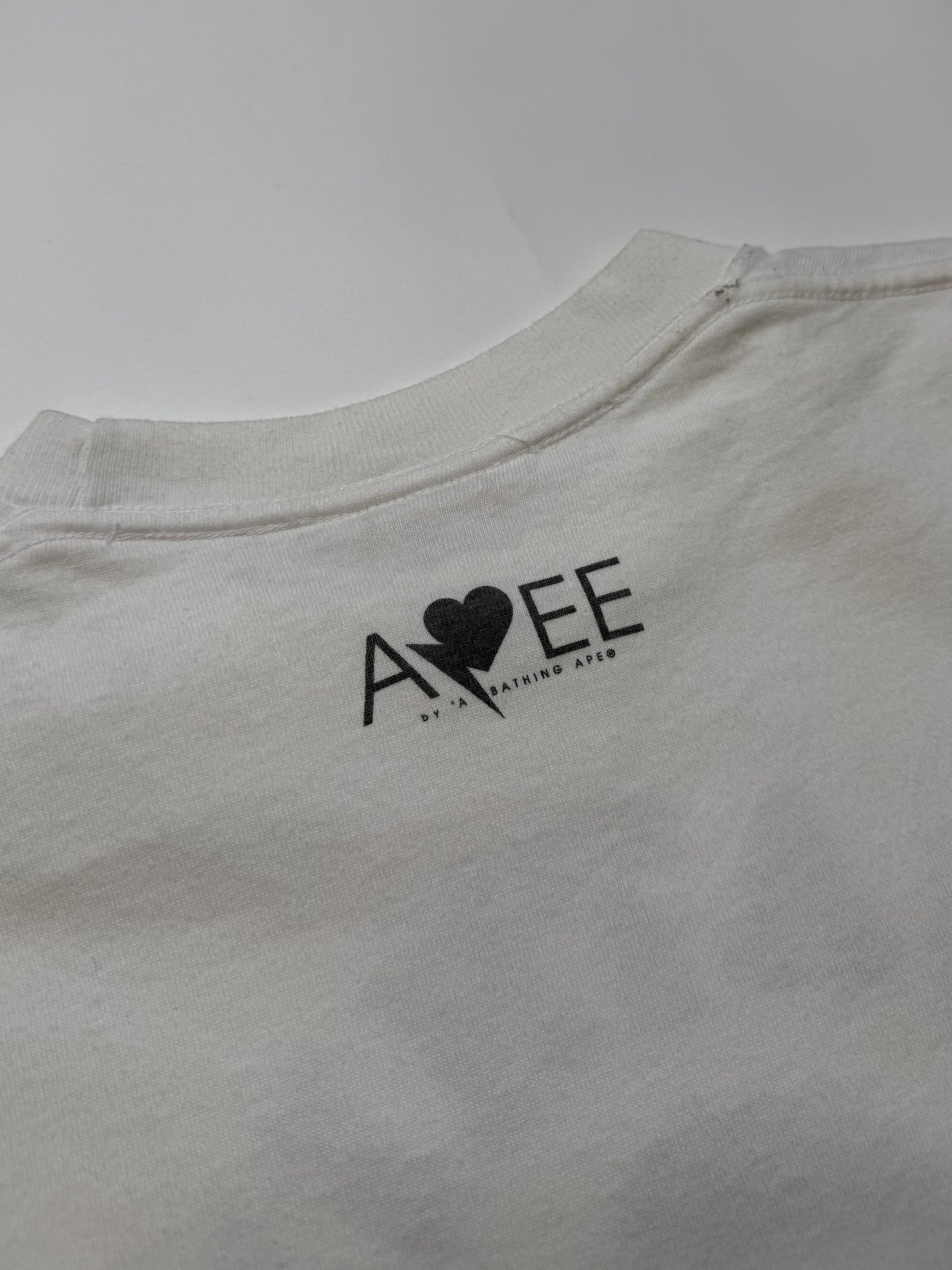 BAPE COLLEGE LOGO TEE – SILVER SPECIAL PRINT (S)