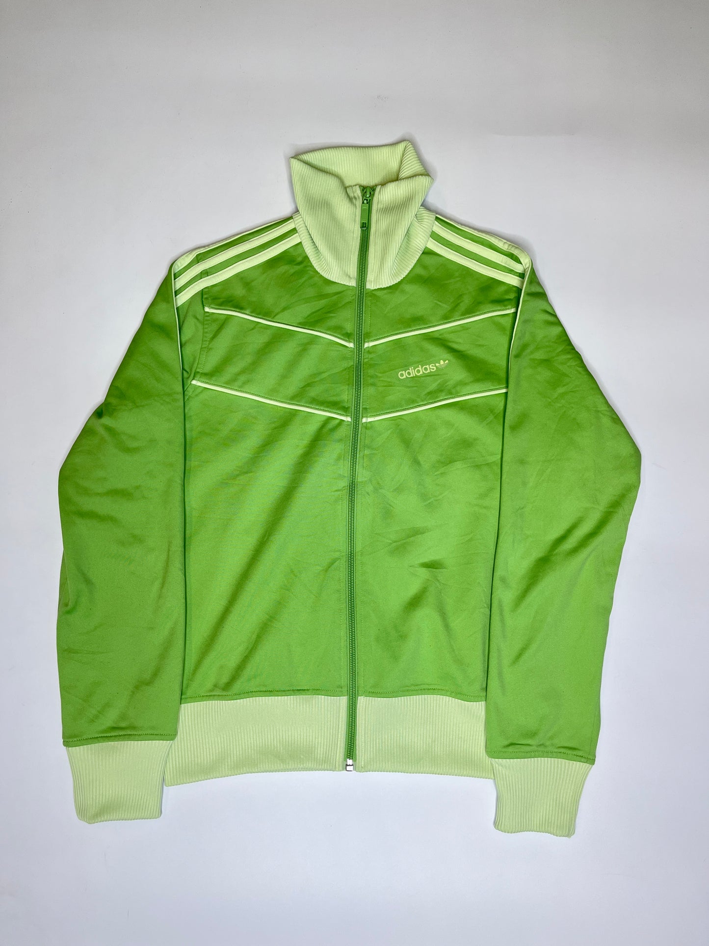 SPECIAL 2000s VINTAGE GREEN ADIDAS ZIPPER (~M)
